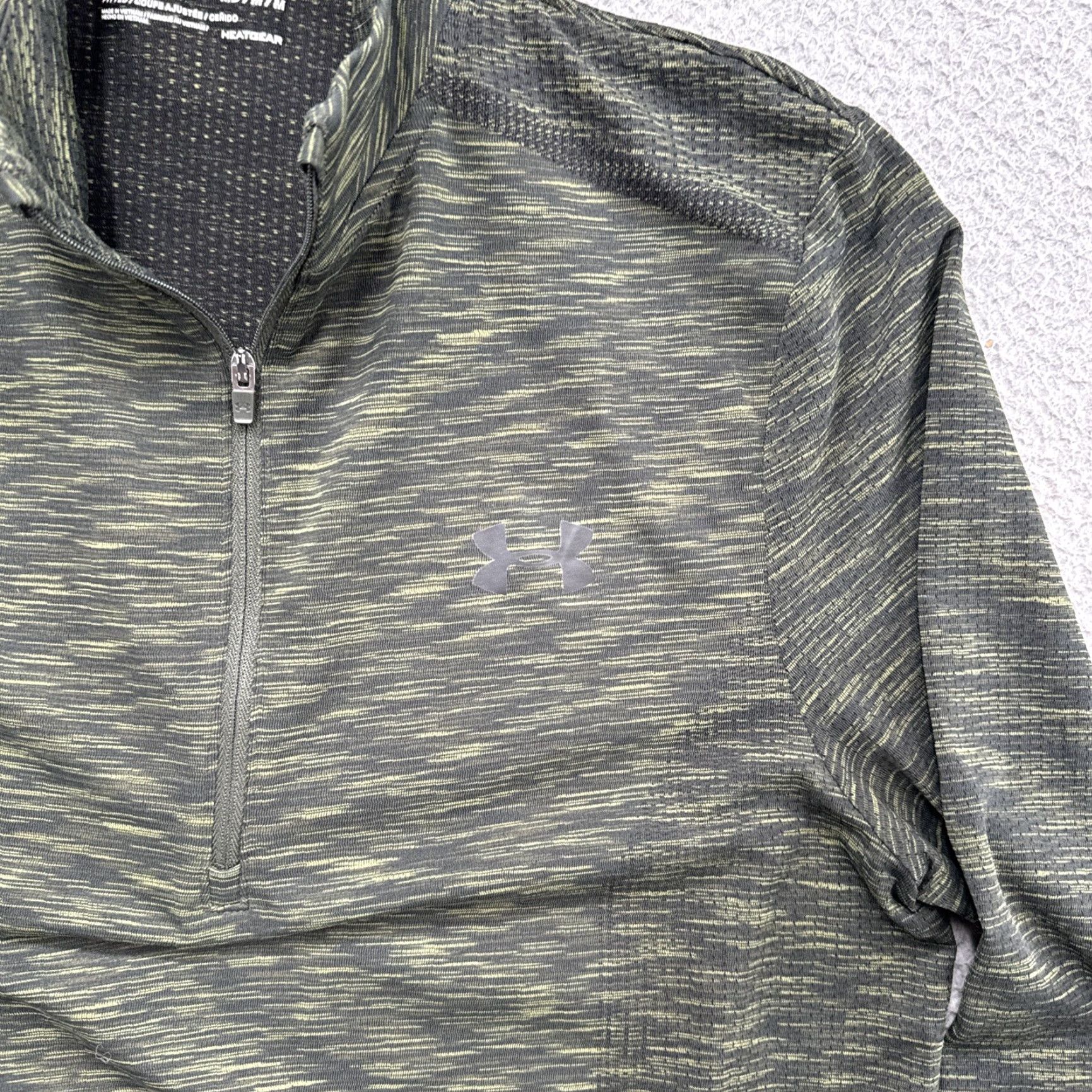 Under Armour Under Armour HeatGear Pullover Men’s Green Long Sleeve 1/4 Zip SZ M Lightweight Casual Activewear Golf Gym Running Jacket Regular Fit Size US M / EU 48-50 / 2 - 2 Thumbnail