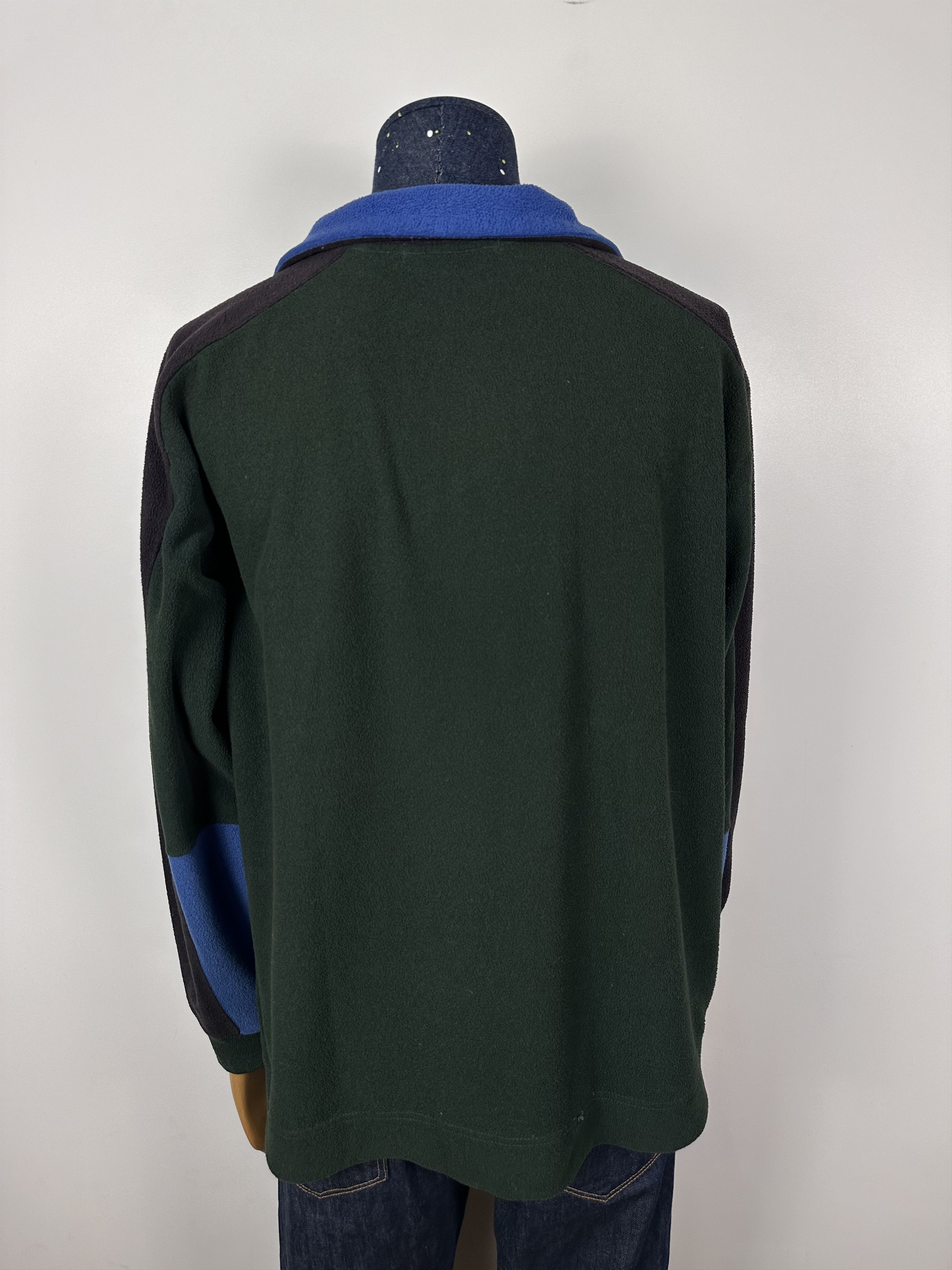 Saint Laurent Paris × Vintage SAINT LAURENT JEANS Fleece Jacket 1\2 Zip Pullover Green Size US XL / EU 56 / 4 - 9 Thumbnail