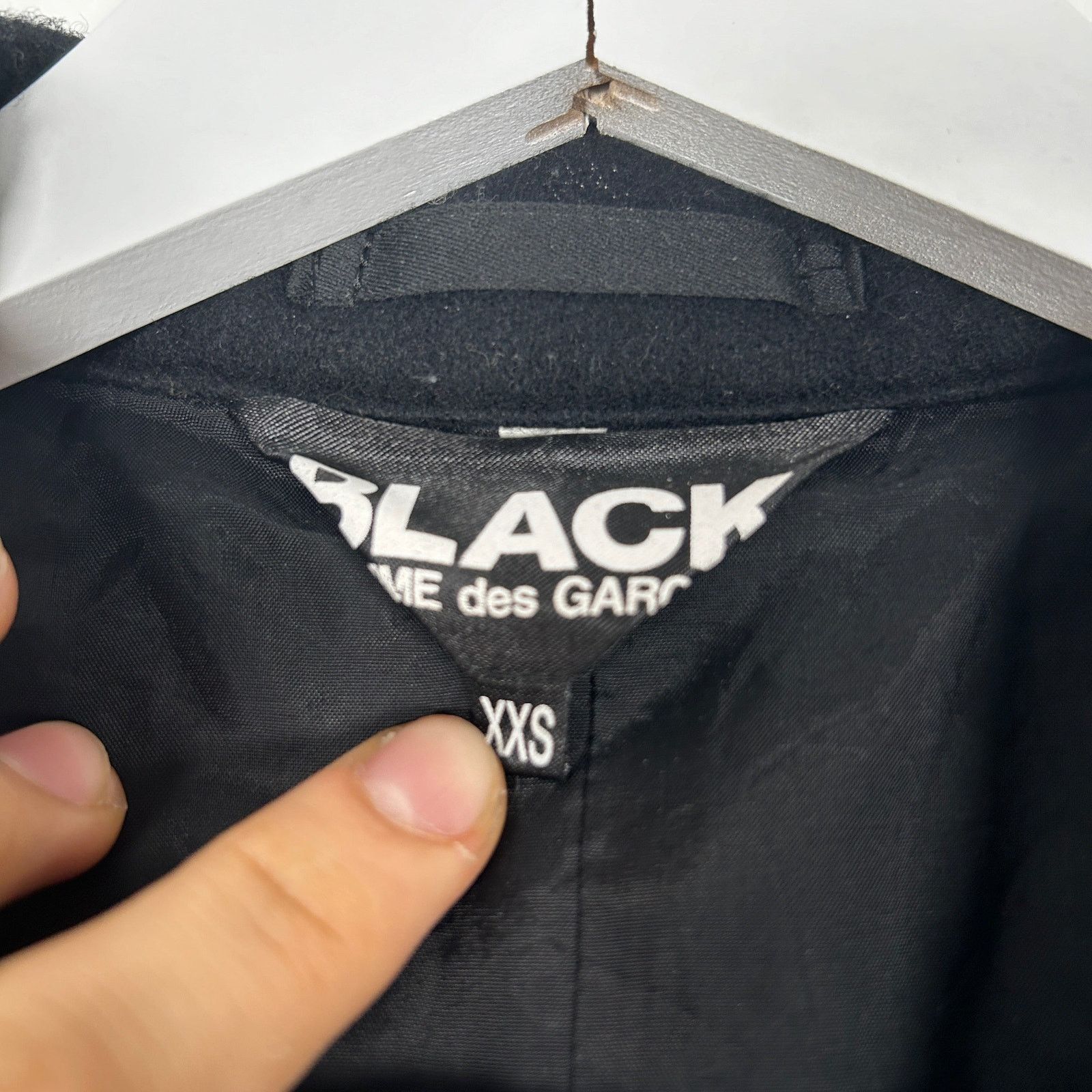 Comme des Garcons Black CDG Black Wool Trench Coat Size XXS Size XXS / US 00 / IT 34 - 3 Thumbnail