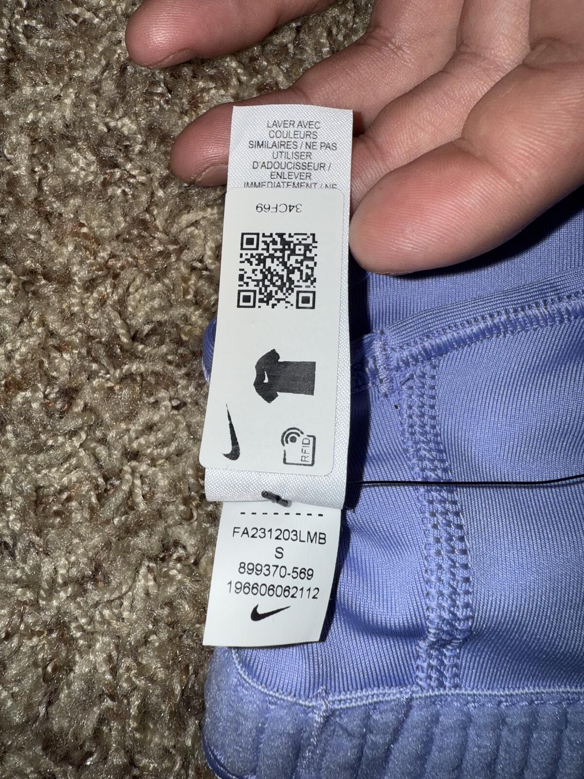 Nike Nike Women's Swoosh Futura Sports Bra Sample Size ONE SIZE - 7 Thumbnail