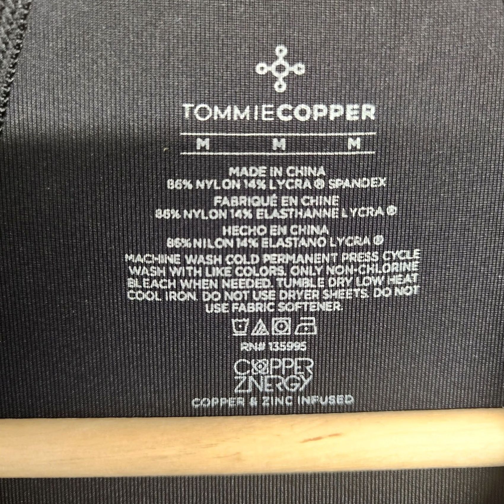 Vintage Tommie Copper Shirt Womens Medium Black Compression Support Pullover Size M / US 6-8 / IT 42-44 - 3 Thumbnail