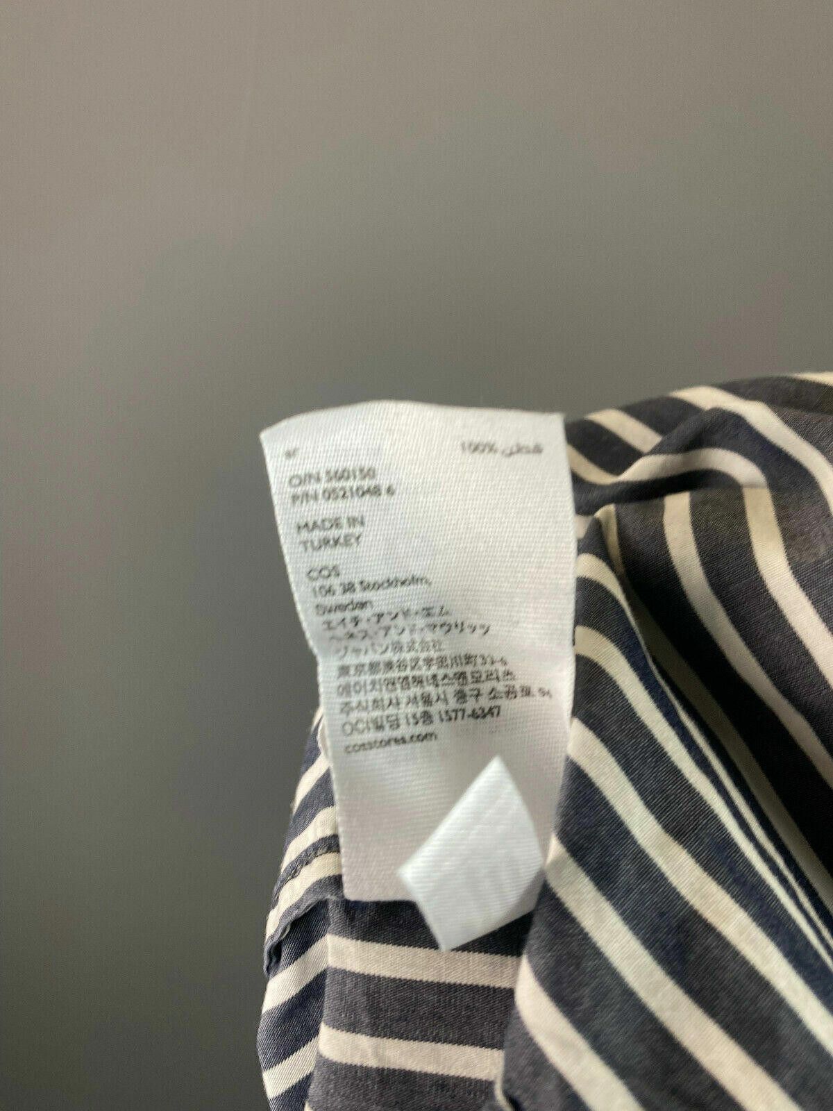 Cos Men Cos Stripe Cotton Long Sleeve Button Down Shirt Size 41 Size 38R - 11 Thumbnail