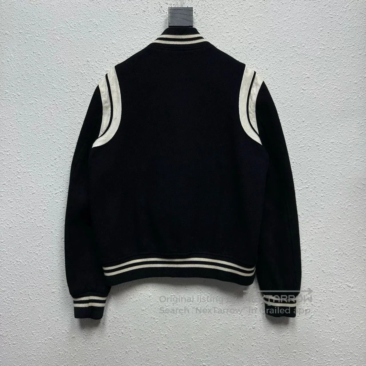 Saint Laurent Paris Saint Laurent Black White Baseball Jacket. Size US M / EU 48-50 / 2 - 2 Thumbnail