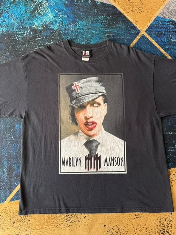 Band Tees Marlin manson Size US XL / EU 56 / 4 - 1 Thumbnail