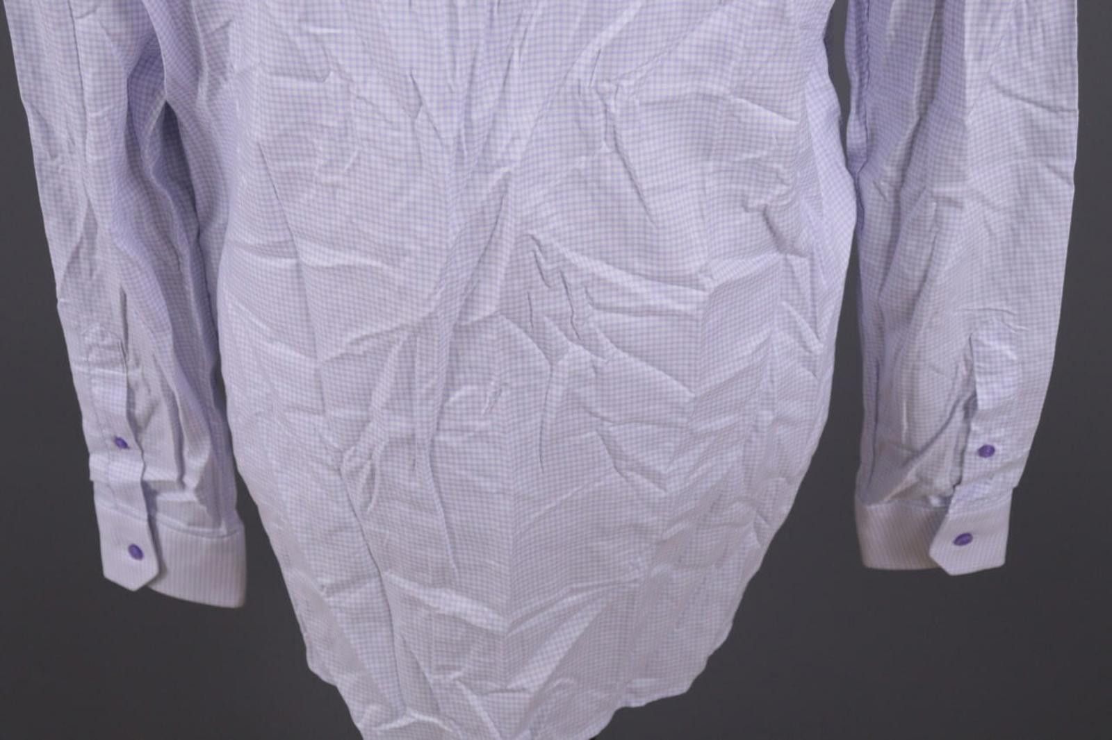 Eton Eton Contemporary Fit Blue Check Twill Shirt Sz 43 / 17 Size US M / EU 48-50 / 2 - 10 Thumbnail