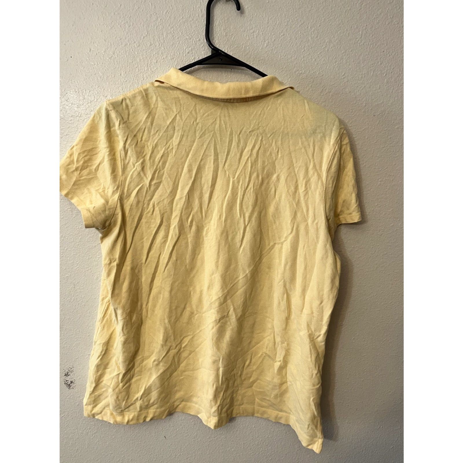 Lands' End VINTAGE Lands' End Polo Shirt Solid Yellow Short Sleeve Women L 14-16 Adult Large Size Shirt Ladies Yellow Polo Size L / US 10 / IT 46 - 2 Thumbnail