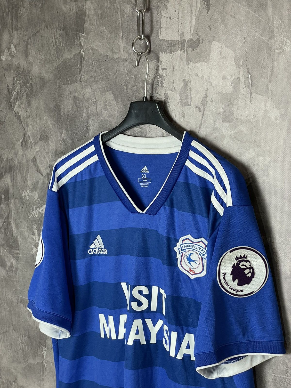 Adidas CARDIFF CITY 2018/2019 FOOTBALL HOME ADIDAS ORIGINAL ADIZERO Size US XL / EU 56 / 4 - 7 Thumbnail