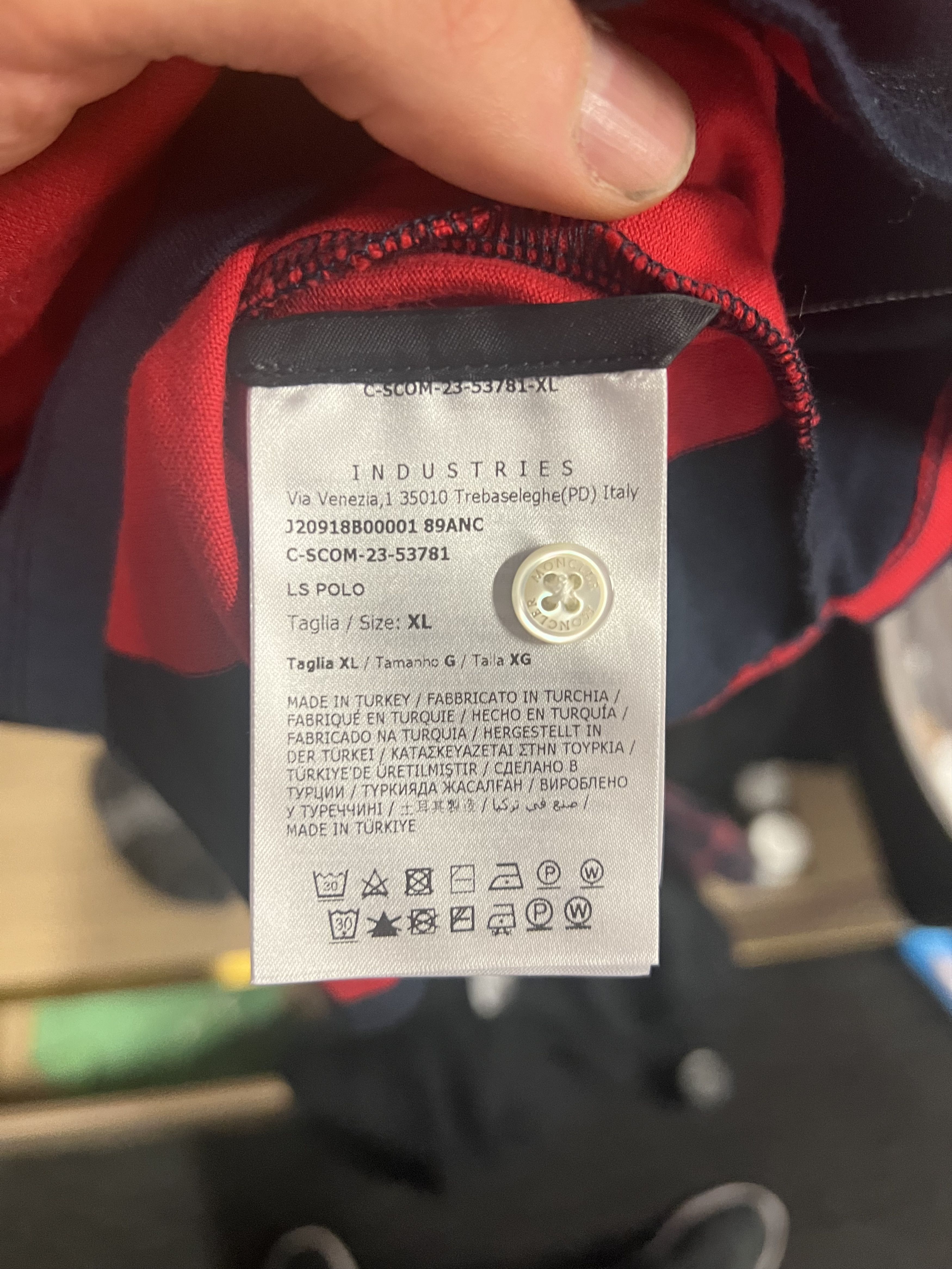 Moncler LS striped rugby jumper. Size US XL / EU 56 / 4 - 3 Thumbnail