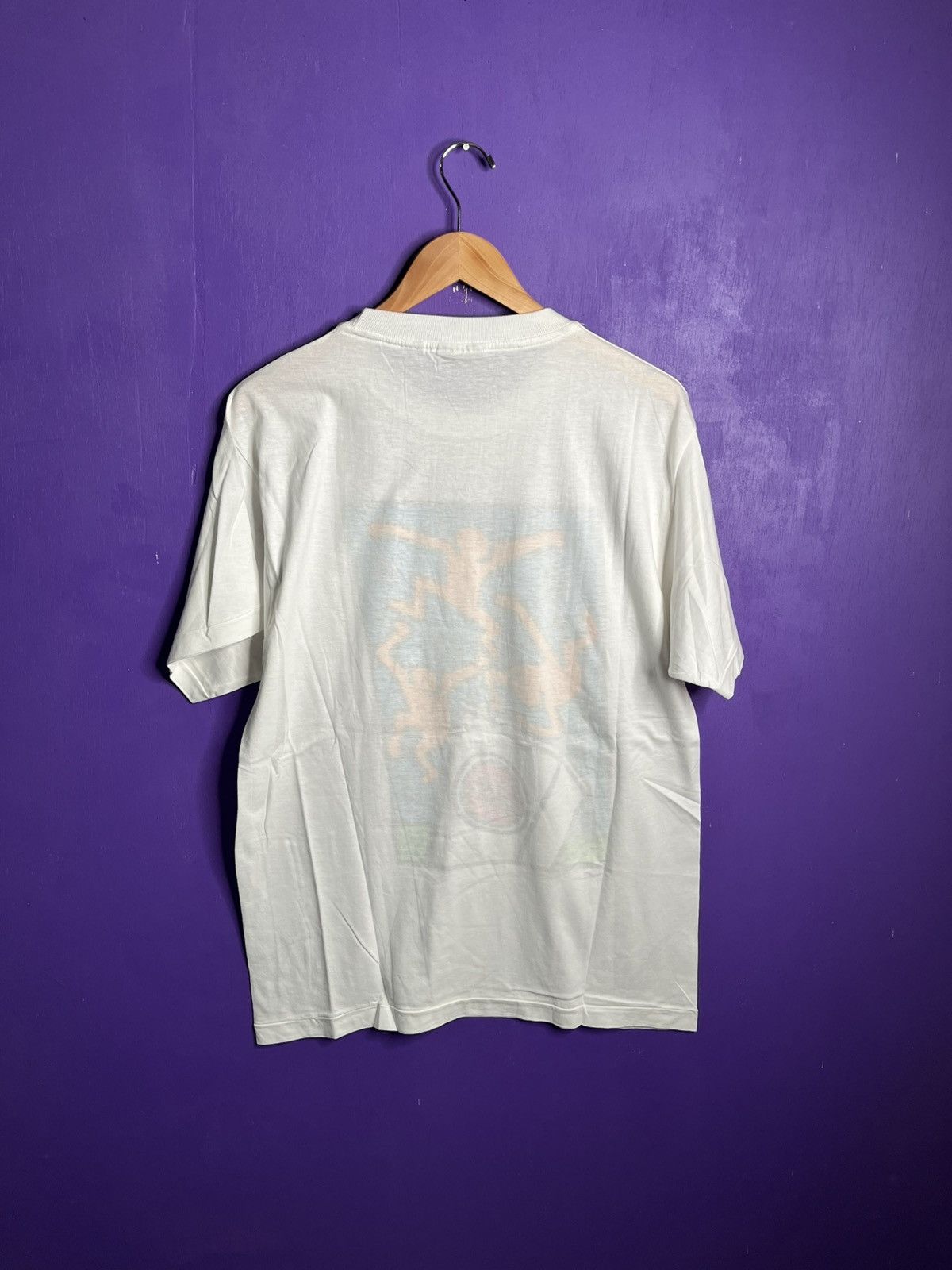 Vintage Vintage 80s Keith Haring lucky strike euro art tee Size US L / EU 52-54 / 3 - 2 Thumbnail