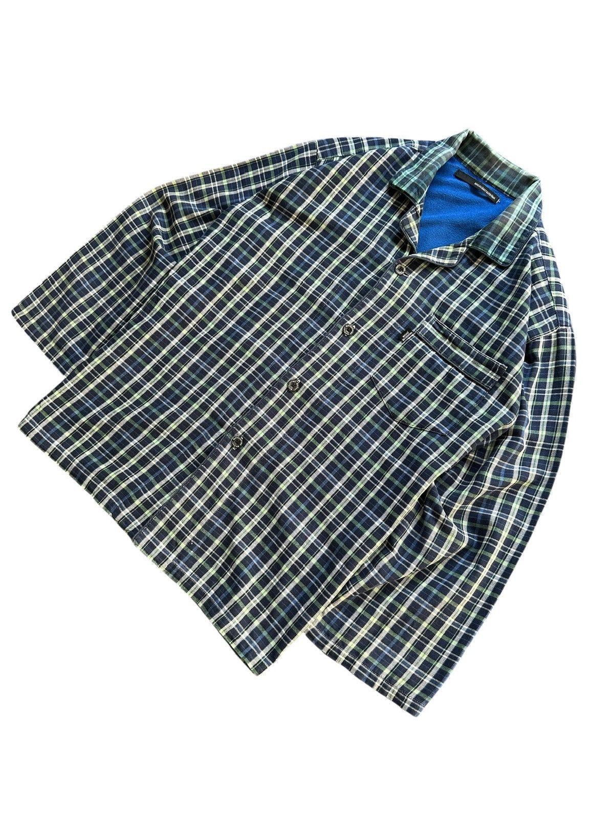 Masaki Matsushima 00's Masaki Matsushima flannel plaid open color shirt Size US L / EU 52-54 / 3 - 4 Thumbnail