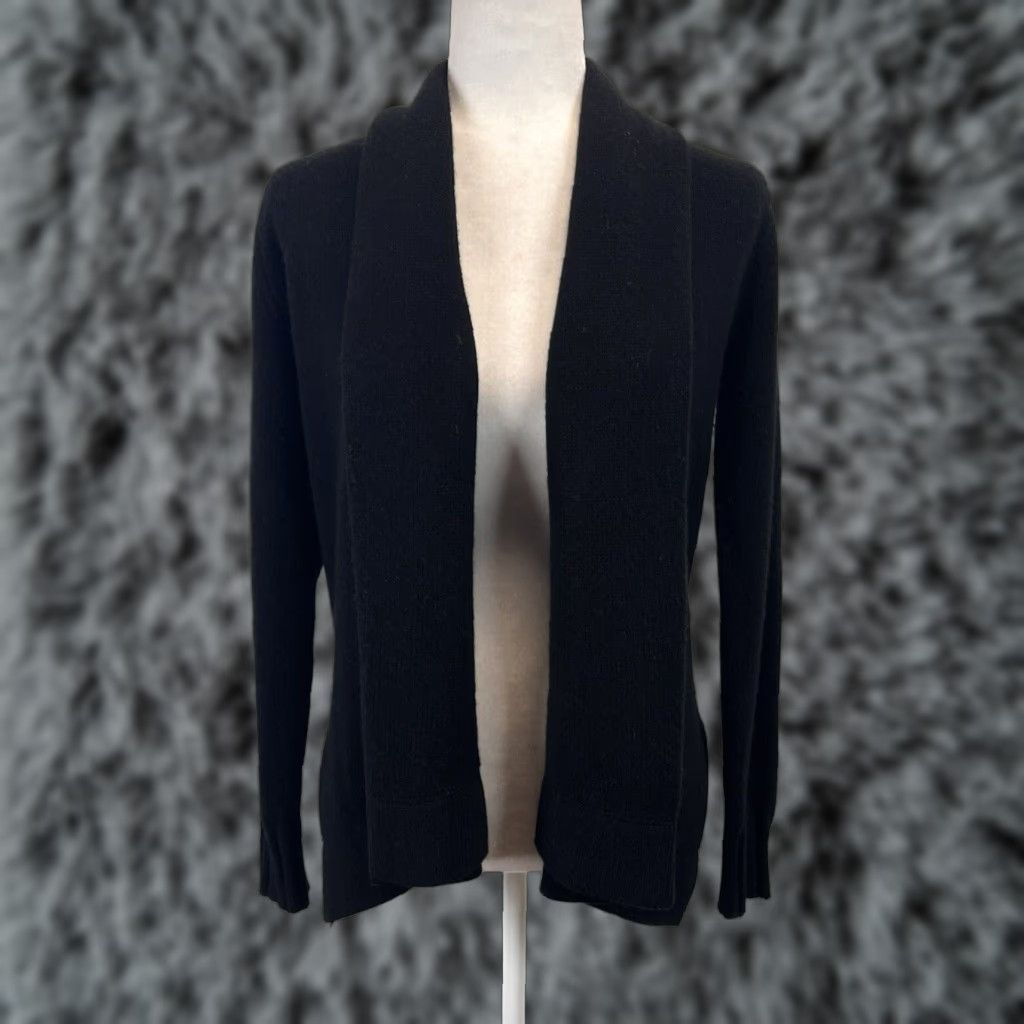 Vince Cardigan Sweater Women XS Black Open Front Yak Wool GUC Size XS