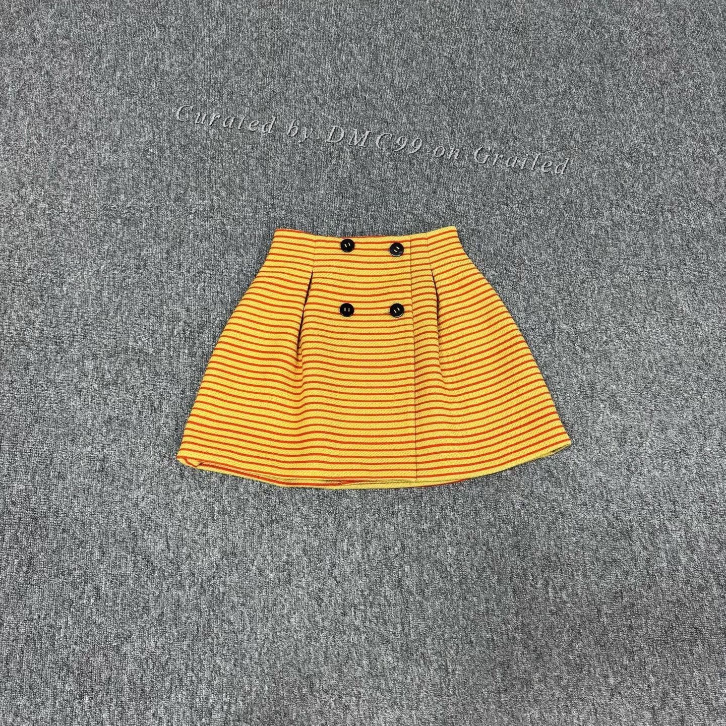 Miu Miu Miu Miu Striped Skirt Size 40 Size 40" / US 18 - 1 Thumbnail