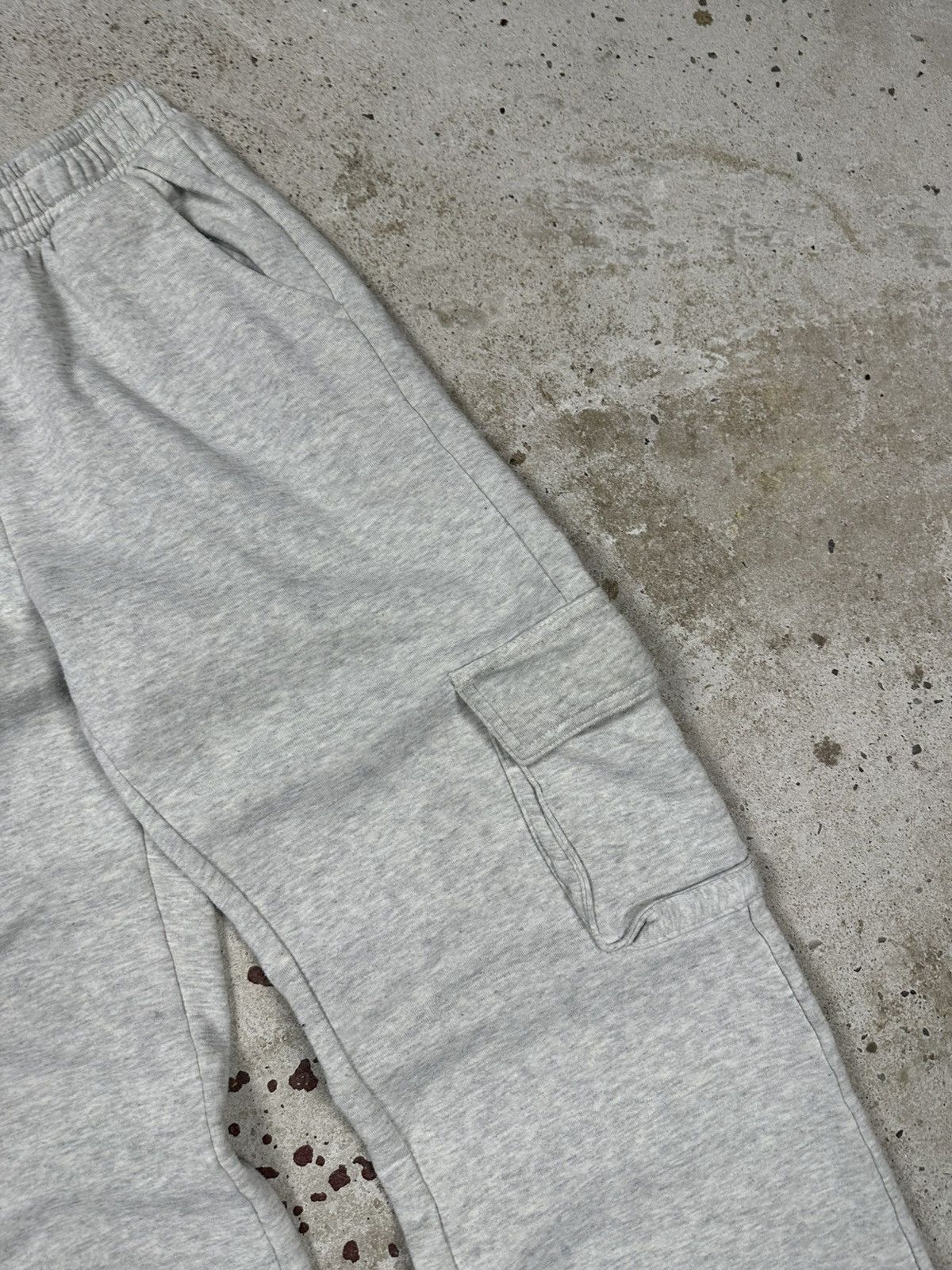 Japanese Brand × Vintage Vintage Y2K BAGGY Gray Cargo Sweatpants Size US 32 / EU 48 - 7 Thumbnail