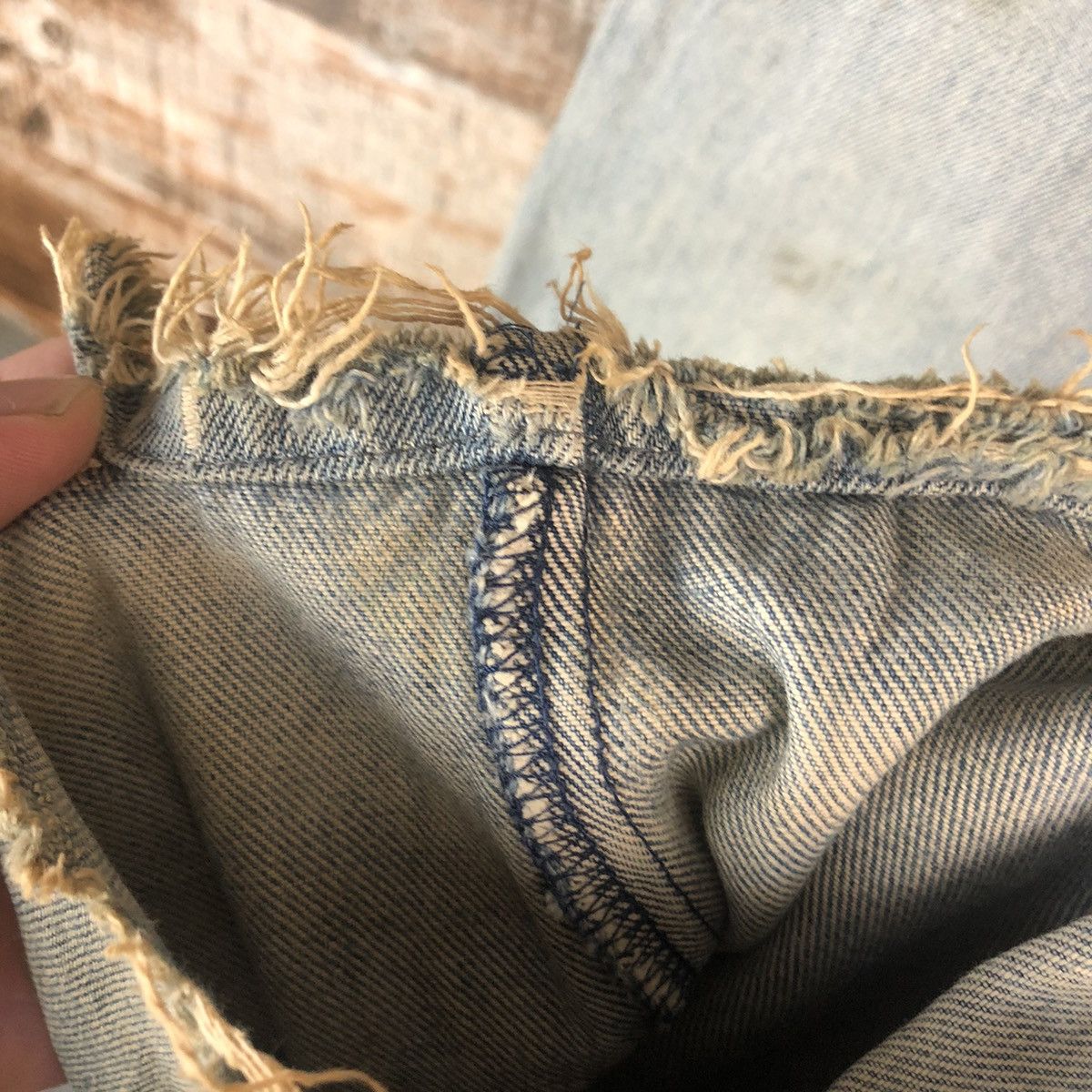 Levi's 509 Levis Blue Distressed ripped Denim Pants #A2102 Size US 28 / EU 44 - 12 Thumbnail