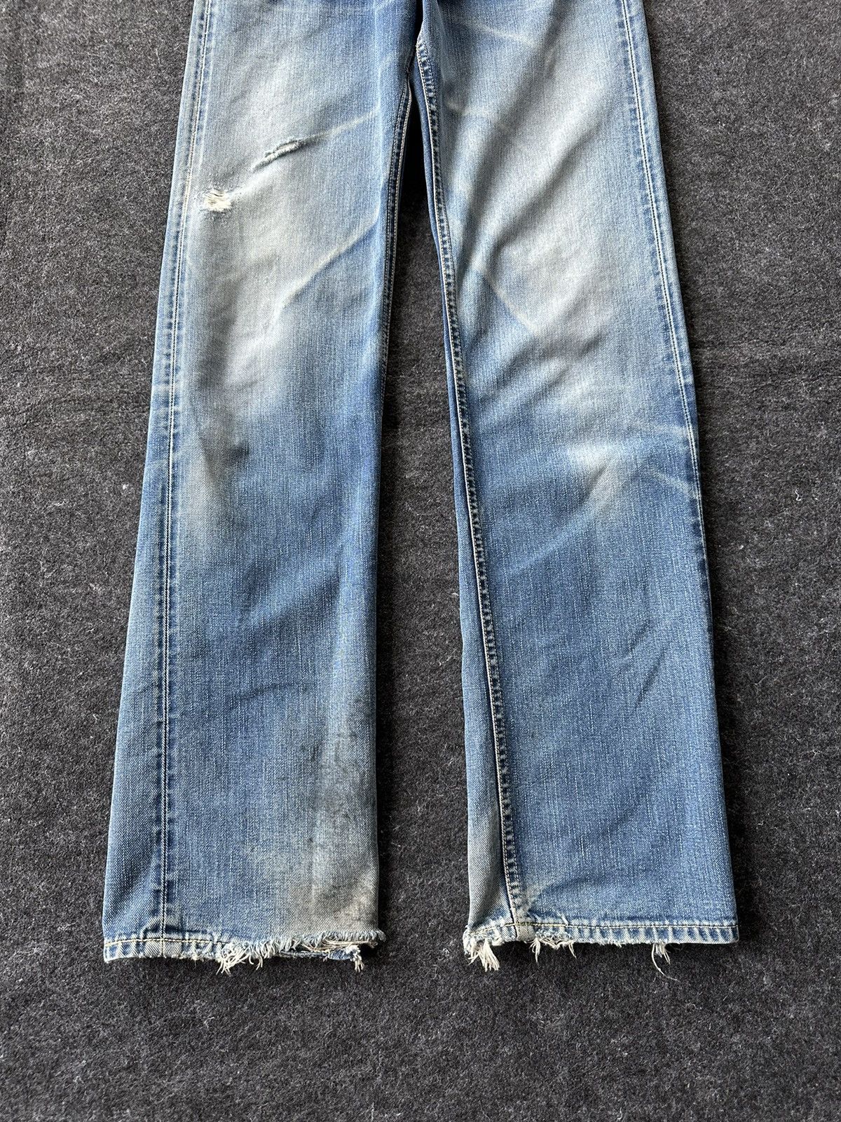 Lee Vintage Rare 50s Lee 101 Half Selvedge Denim 29x34 D444 Size US 29 - 3 Thumbnail