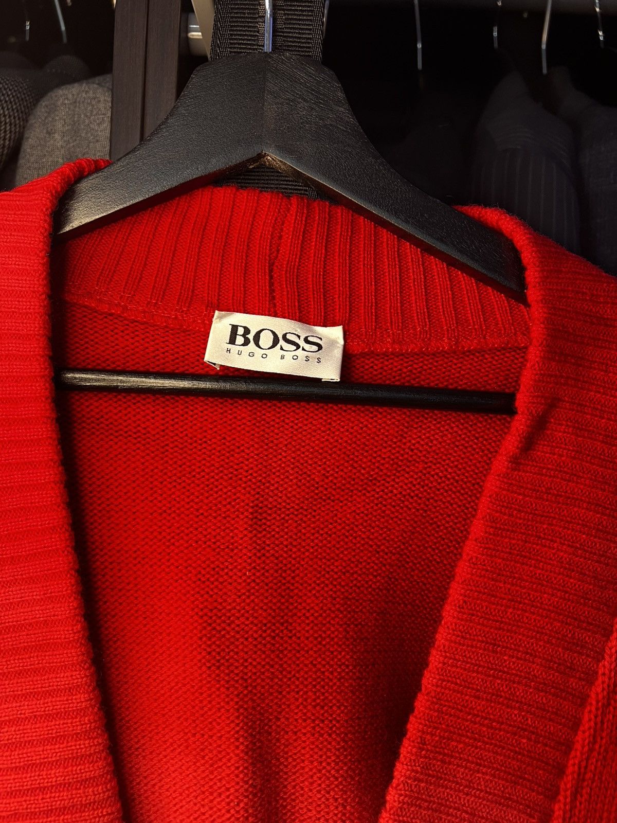 Hugo Boss Hugo Boss Cardigan- Red. Size L Size US L / EU 52-54 / 3 - 2 Thumbnail