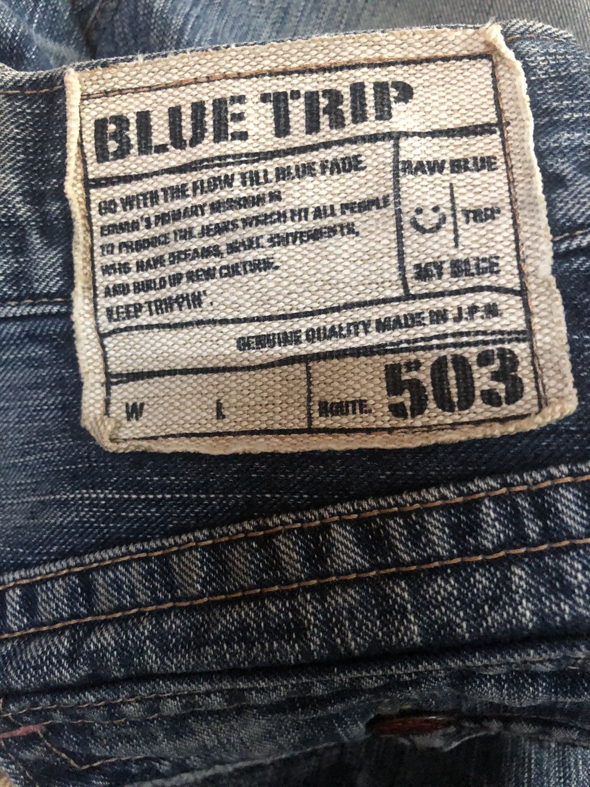 Edwin Edwin Blue Trip Distressed Denim Pants Size US 30 / EU 46 - 4 Thumbnail