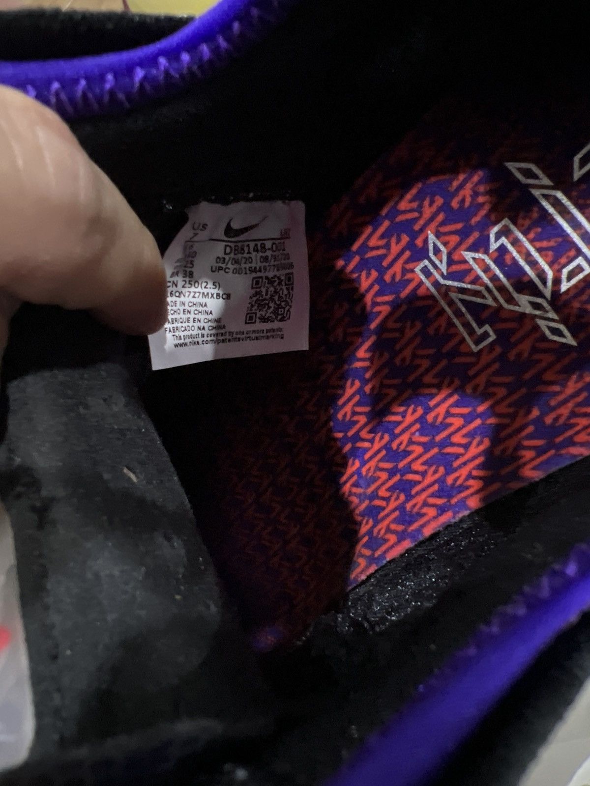 Nike Nike Lebron XVIII 18 Kylian Mbappe Black/Bright Crimson Size US 7 / EU 40 - 6 Thumbnail