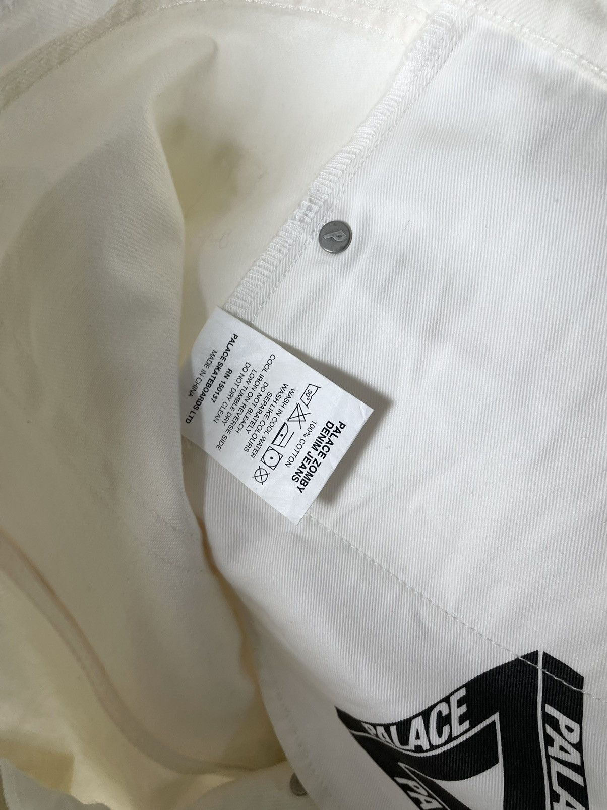 Palace Palace x Zomby DJ Graphic Printed Jeans Supreme White Pants Size US 34 / EU 50 - 18 Thumbnail