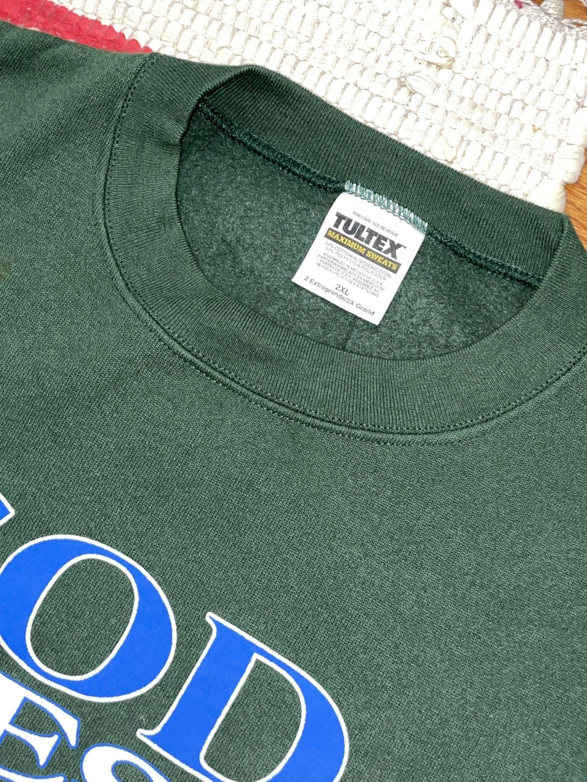 Vintage GOD BLESS AMERICA PULLOVER Size US XXL / EU 58 / 5 - 3 Thumbnail