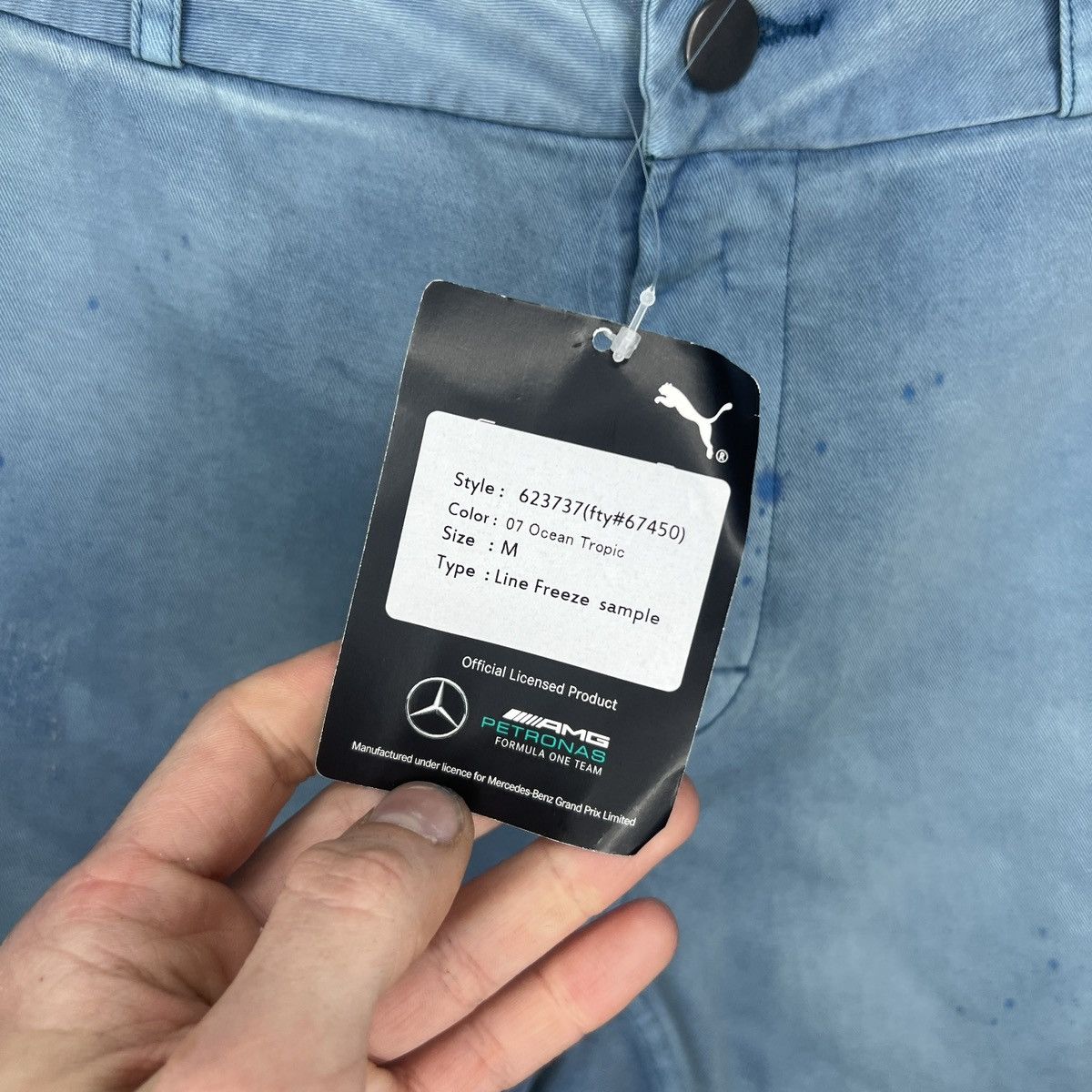 Mercedes-Benz × Puma × Vintage Puma x Mercedes AMG Petronas Formula 1 Racing Shorts Blue Size US 32 / EU 48 - 5 Thumbnail