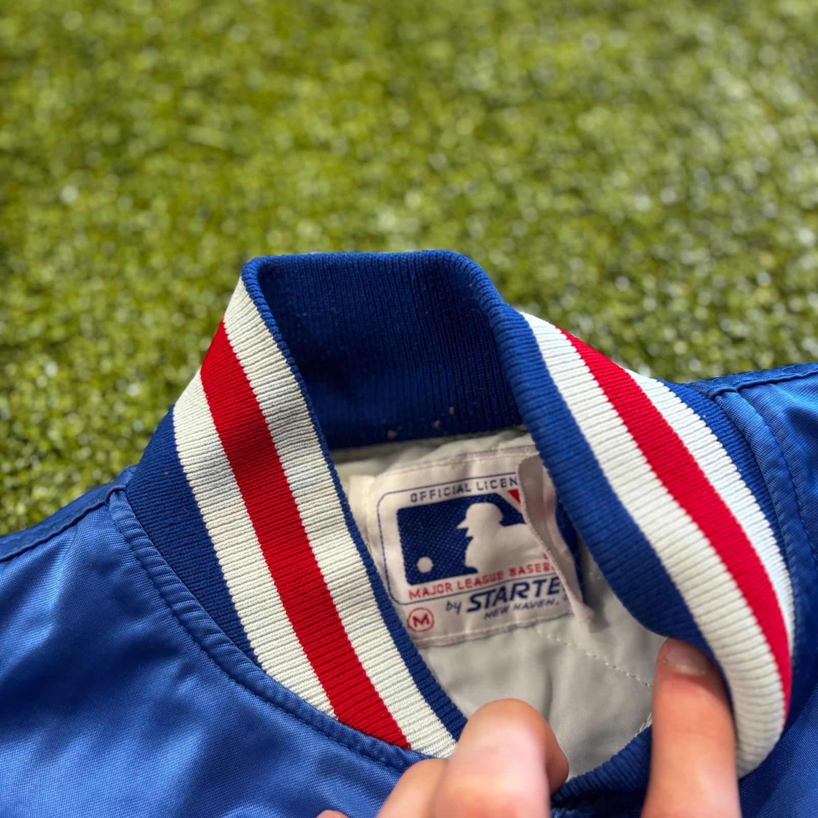 Starter Vintage 90s Starter Chicago Cubs Satin Jacket MLB Size US M / EU 48-50 / 2 - 2 Thumbnail