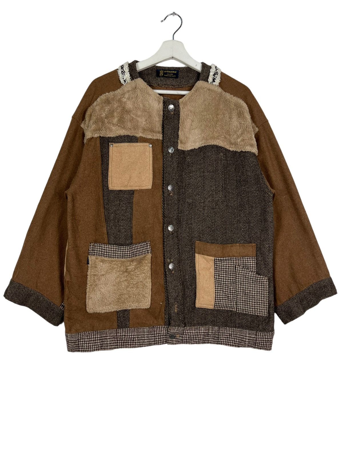Japanese Brand 🔥 RIVET & SURGE PATCHWORK LESS COLAR Size US M / EU 48-50 / 2 - 2 Thumbnail