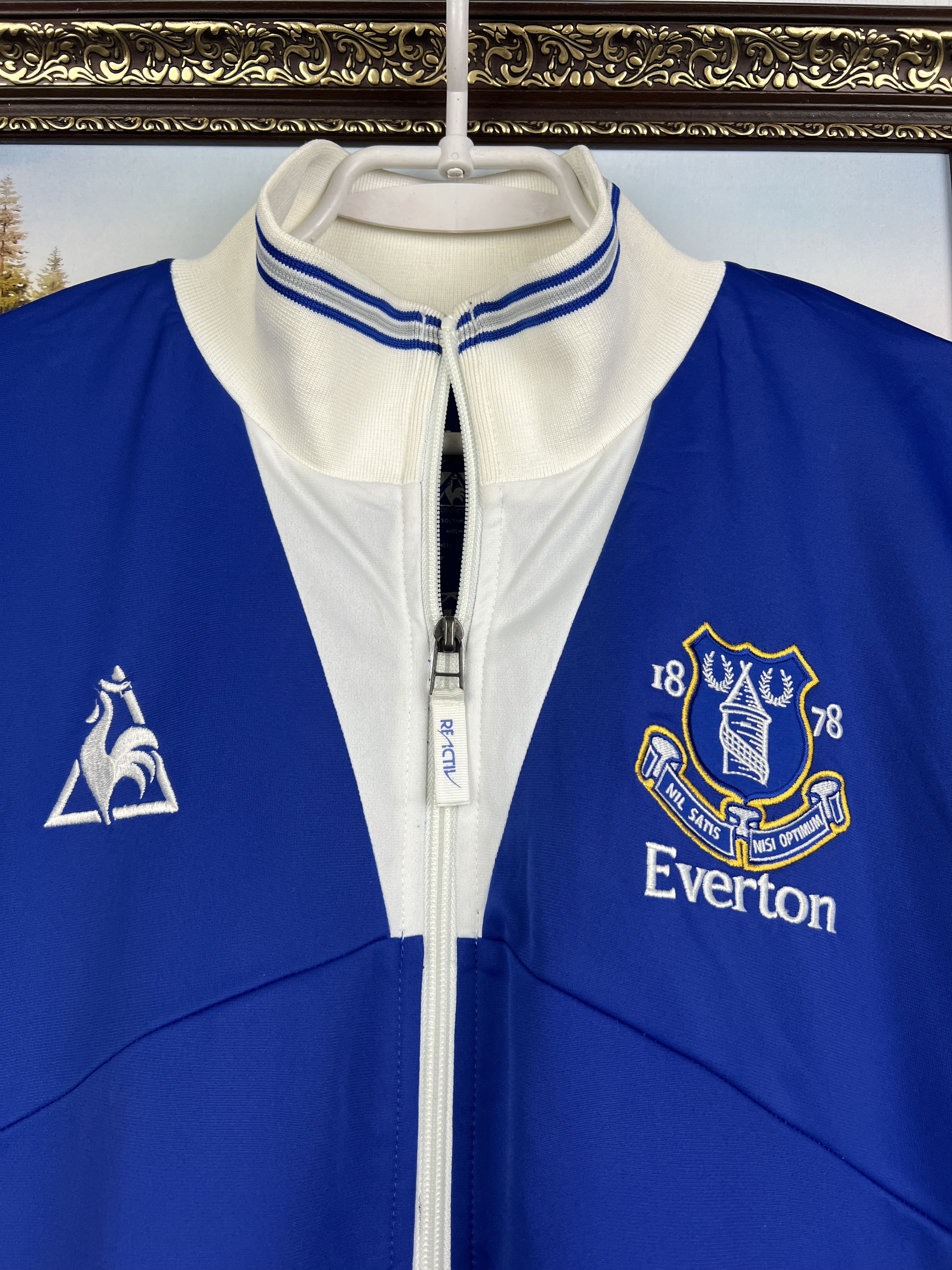 Le Coq Sportif Le Coq Sportif Everton Football Jacket Soccer Track Top Size US L / EU 52-54 / 3 - 3 Thumbnail