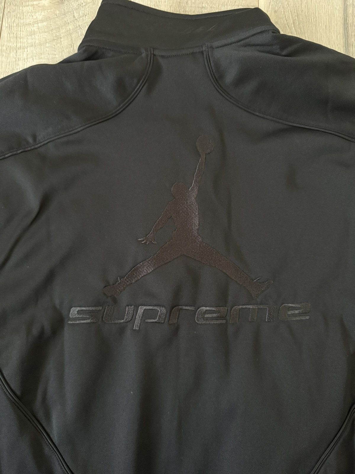 Jordan Brand × Supreme Supreme Jordan Track Jacket Black Size US L / EU 52-54 / 3 - 6 Thumbnail
