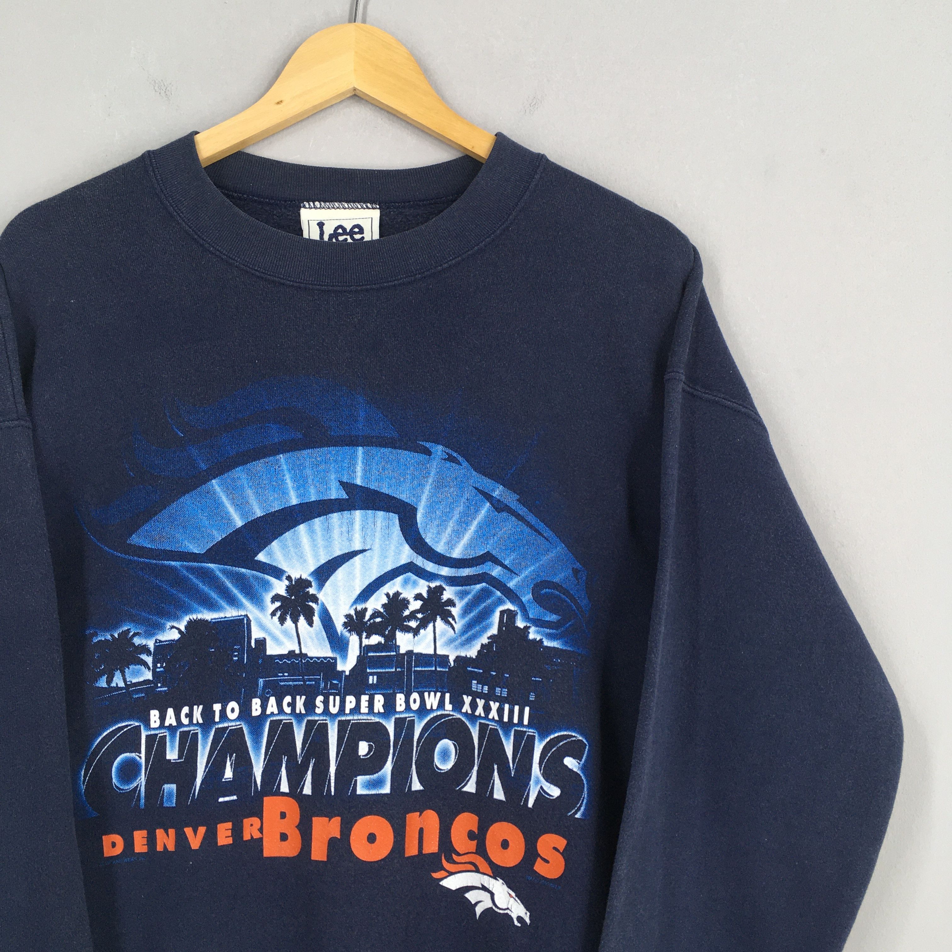 Lee Vintage 90's Denver Broncos Rugby NFL Sweatshirt Large Size US L / EU 52-54 / 3 - 2 Thumbnail
