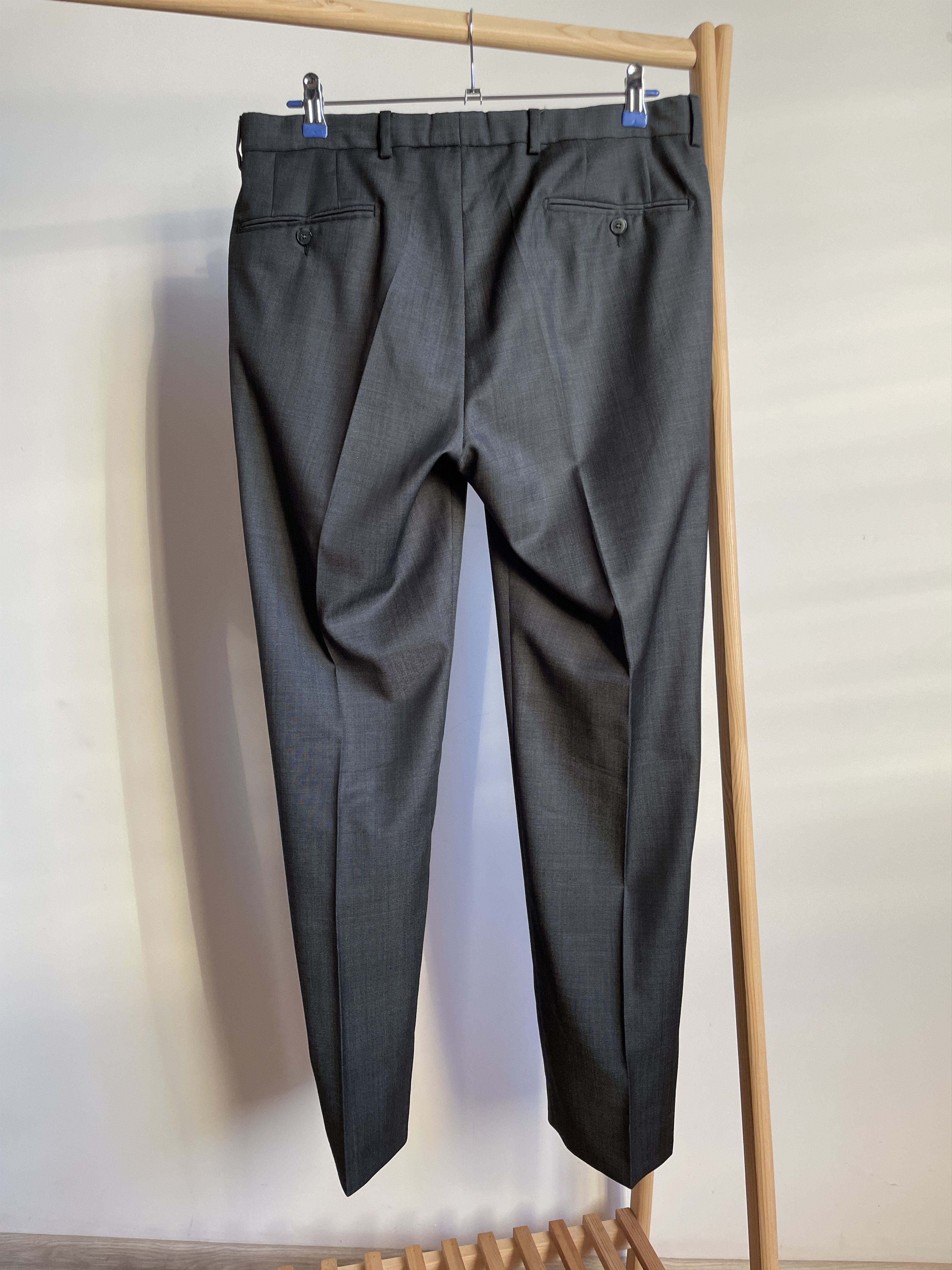Hackett Hackett Pinhead Charcoal Gray Wool Suit Size EUR48R/UK/US38R Size 38R - 11 Thumbnail