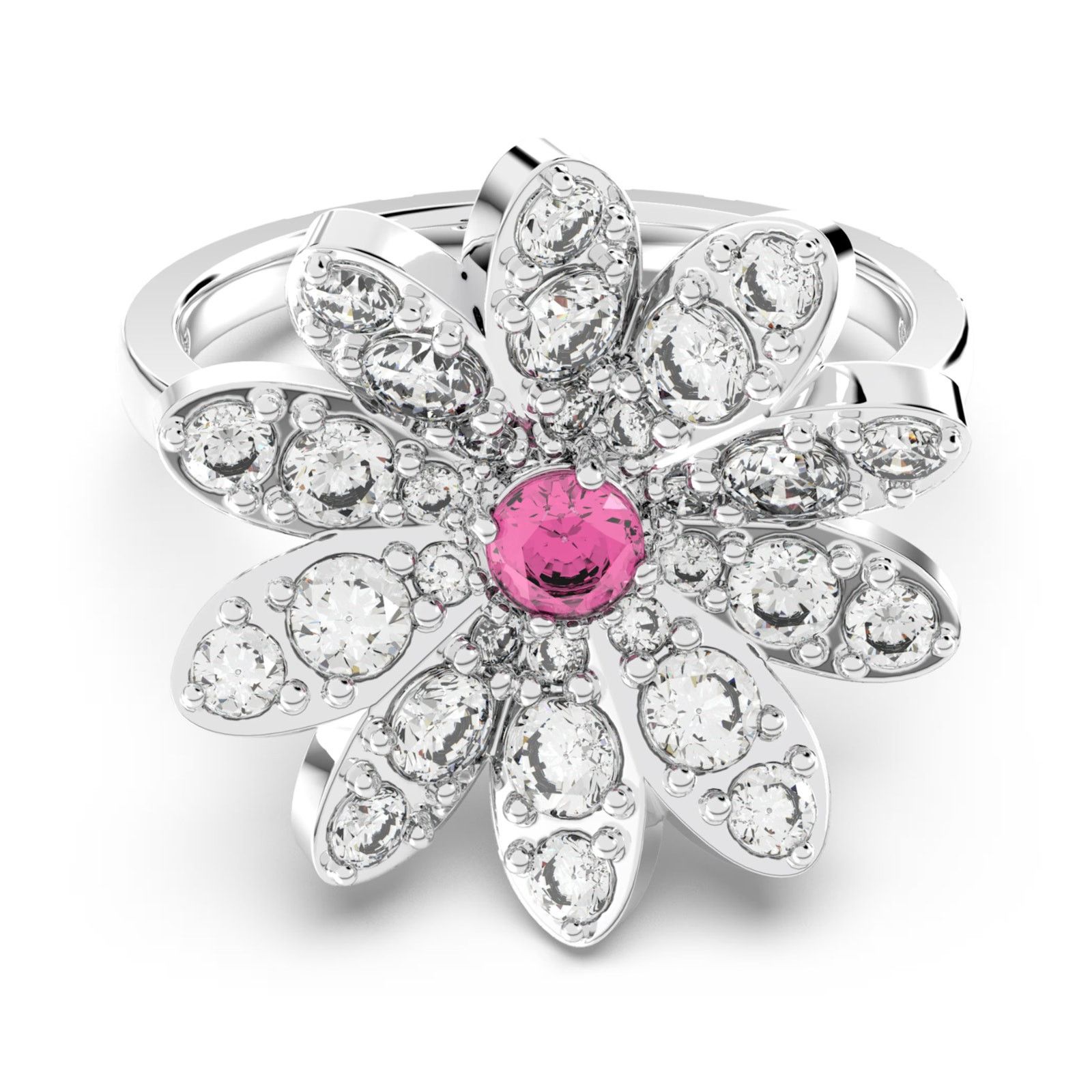 Swarovski Swarovski Eternal Flower ring Flower, Pink, Mixed metal 7 Size ONE SIZE - 1 Thumbnail