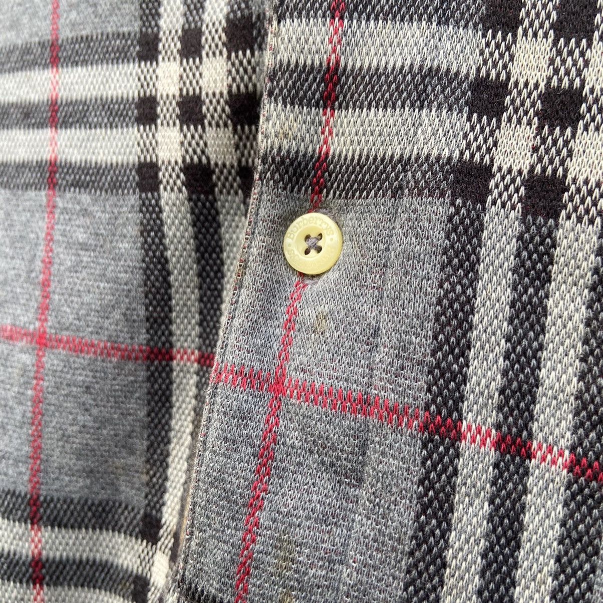 Burberry × Designer × Vintage Vintage Burberrys Checker LongSleeve Polos Shirt Size US M / EU 48-50 / 2 - 5 Thumbnail