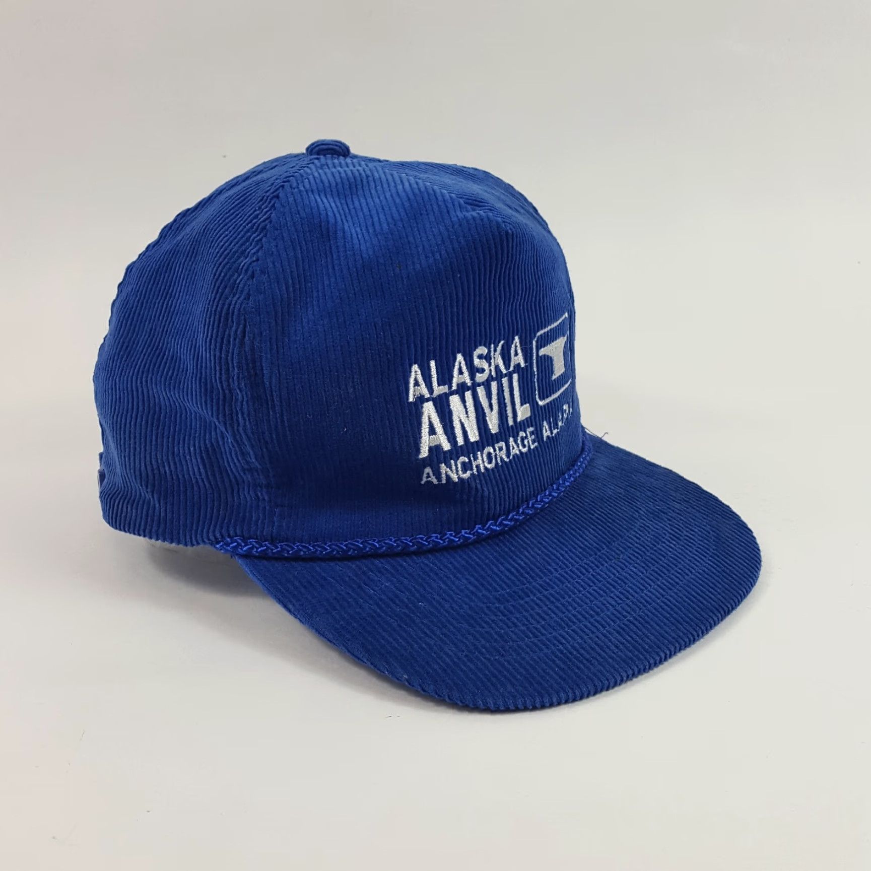 Vintage VINTAGE 90s Otto Alaska Corduroy Trucker Hat Adjustable Blue Cap Mens Size ONE SIZE - 3 Thumbnail