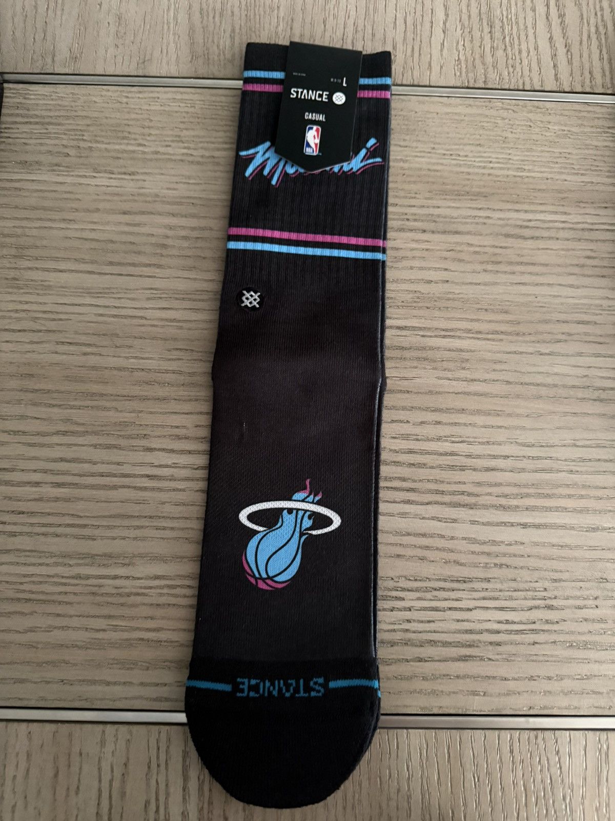 Stance Socks Stance Miami Heat 2026 City Edition Poly Crew Socks Sz Large Size ONE SIZE - 1 Thumbnail