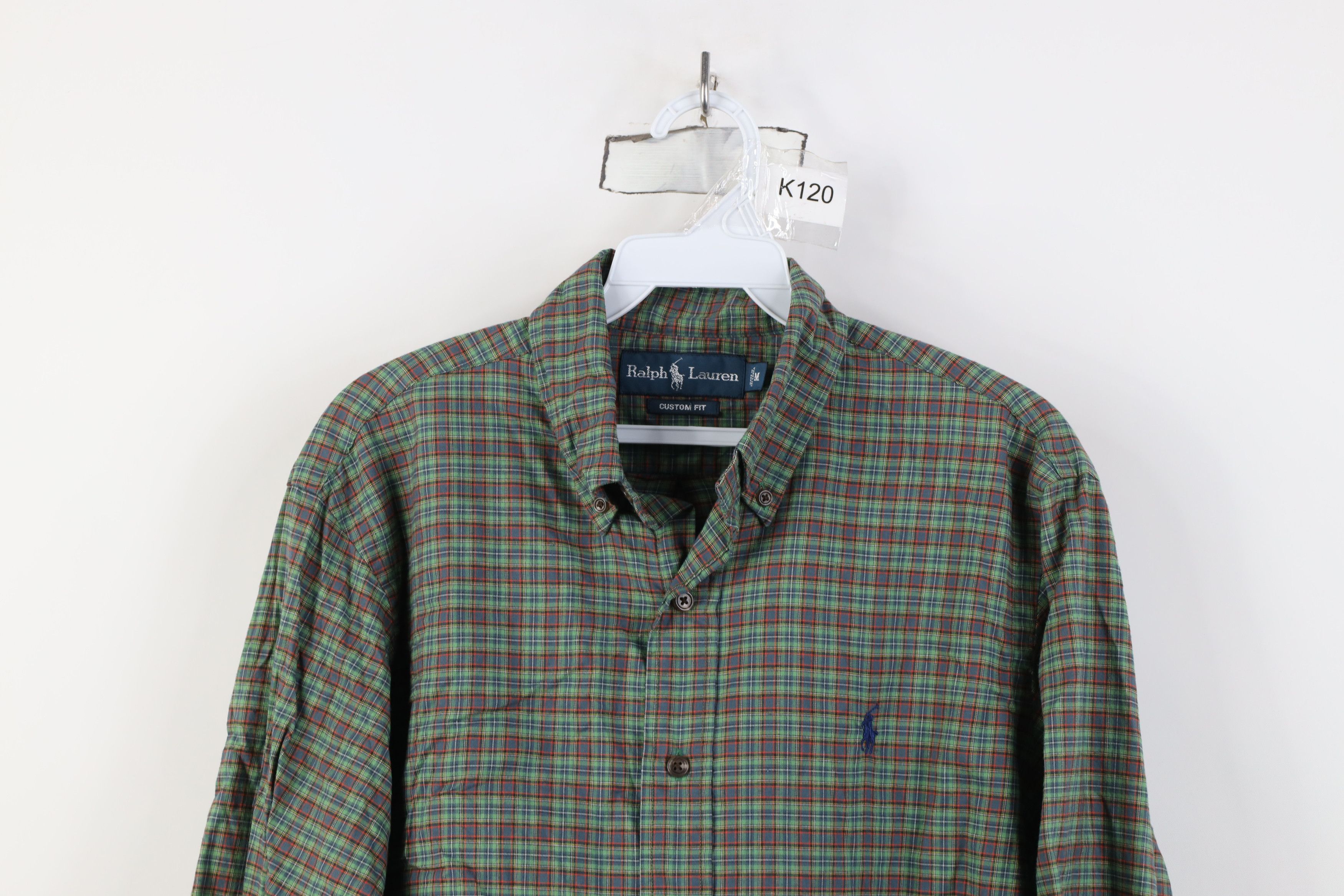 Ralph Lauren Vintage 90s Ralph Lauren Fit Flannel Button Down Shirt Size US M / EU 48-50 / 2 - 2 Thumbnail