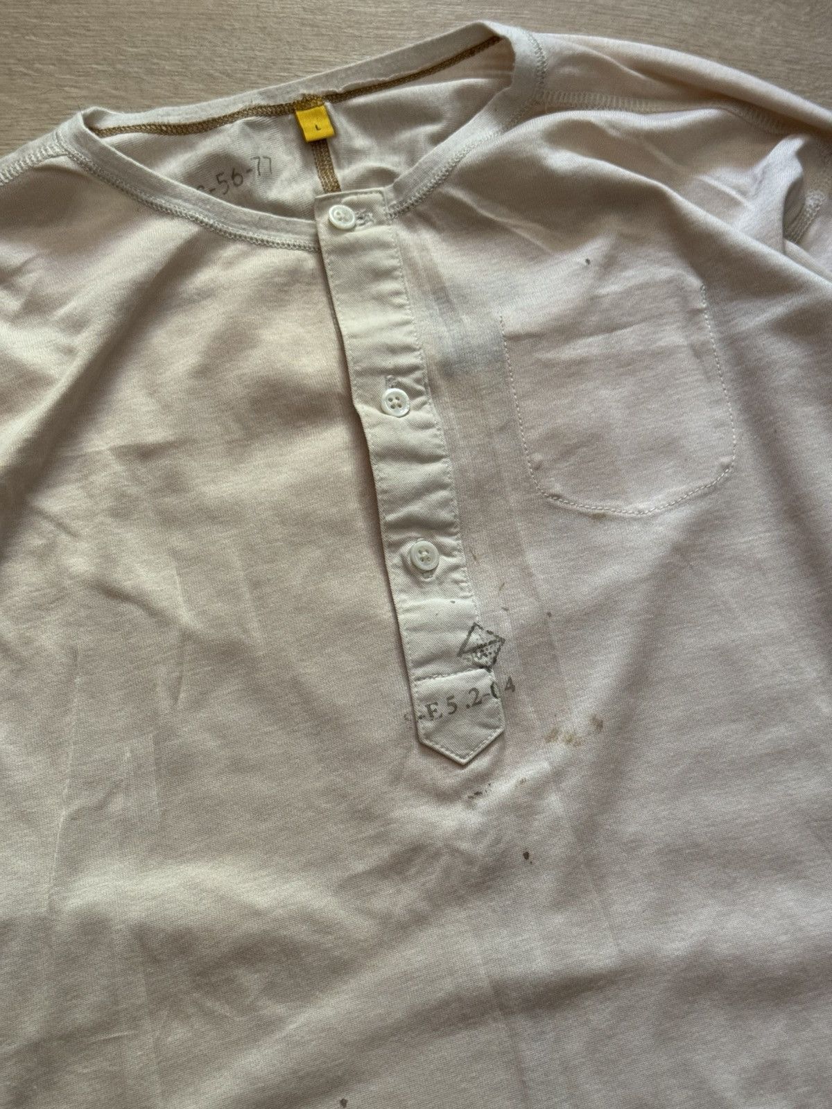 G-Star Vintage G-Star Raw Henley USA USMC Military Long Sleeve Size US L / EU 52-54 / 3 - 2 Thumbnail