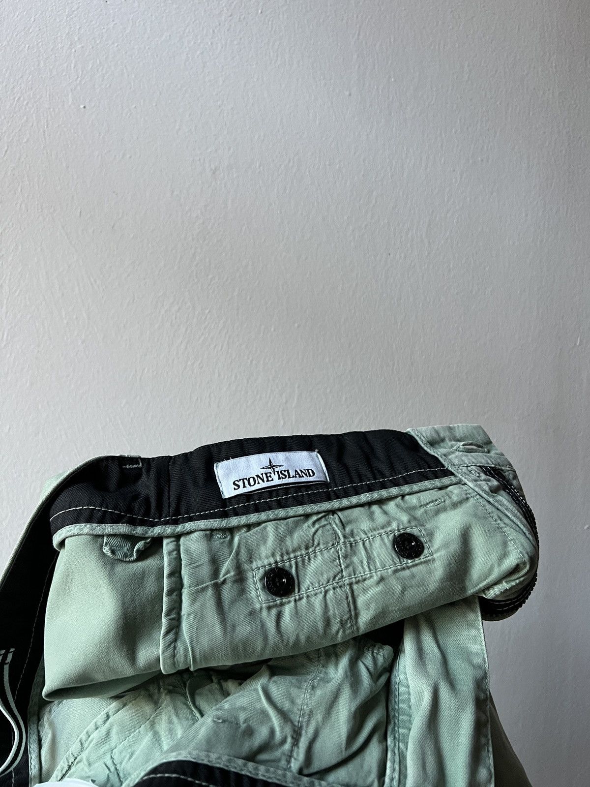 Stone Island Stone Island SL Blue Fade Out Cargo Pants Joggers Size US 30 / EU 46 - 12 Thumbnail