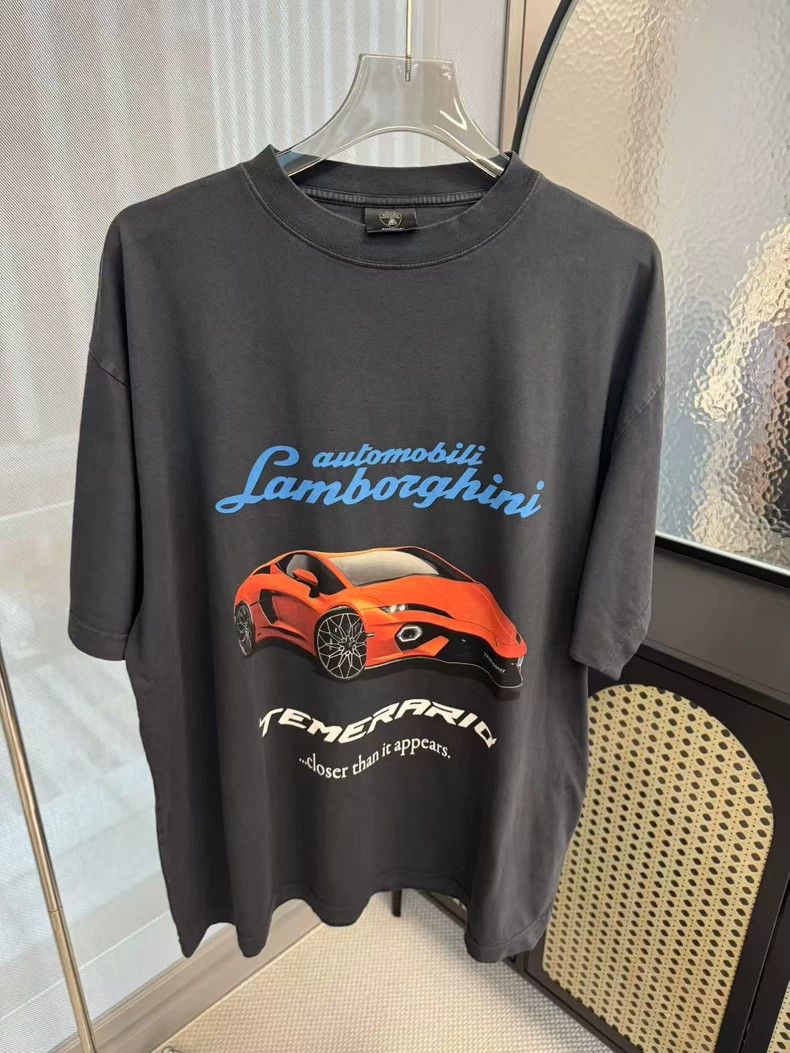 Balenciaga Balenciaga Lamborghini co-branded car pattern short sleeve Size US S / EU 44-46 / 1 - 1 Thumbnail