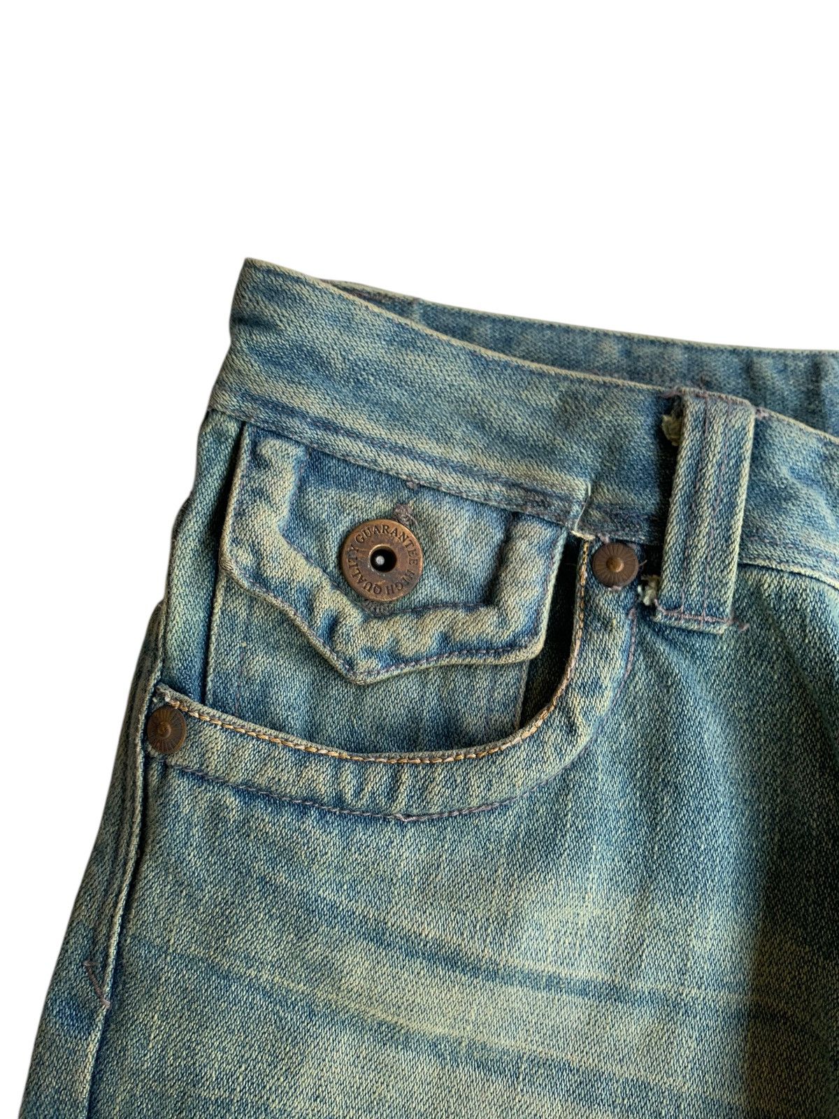 Kapital FLARE💥JAPANESE PUNK STYLE UNKNOWN RUSTY DISTRESSED DENIM🎌☠️ Size US 30 / EU 46 - 9 Thumbnail