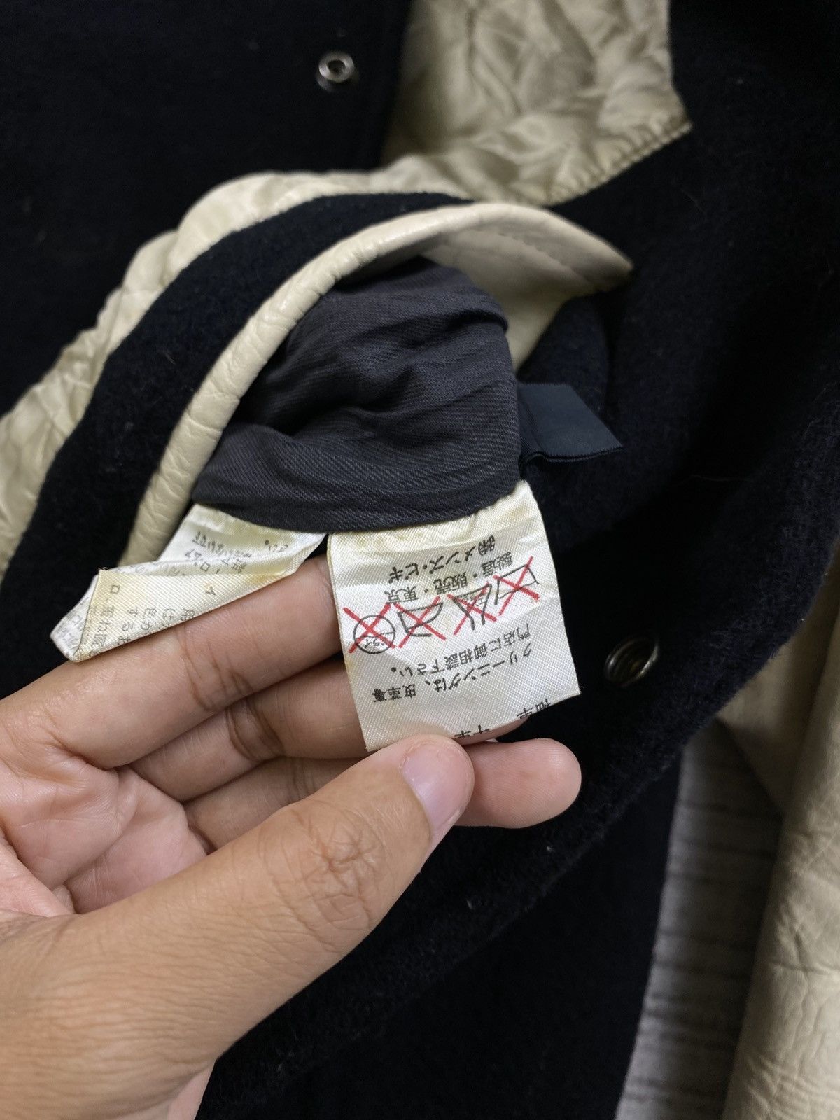 BIGI × Vintage Vtg Men’s Bigi Embroidery Spellout Varsity Leather Jacket Size US L / EU 52-54 / 3 - 10 Thumbnail
