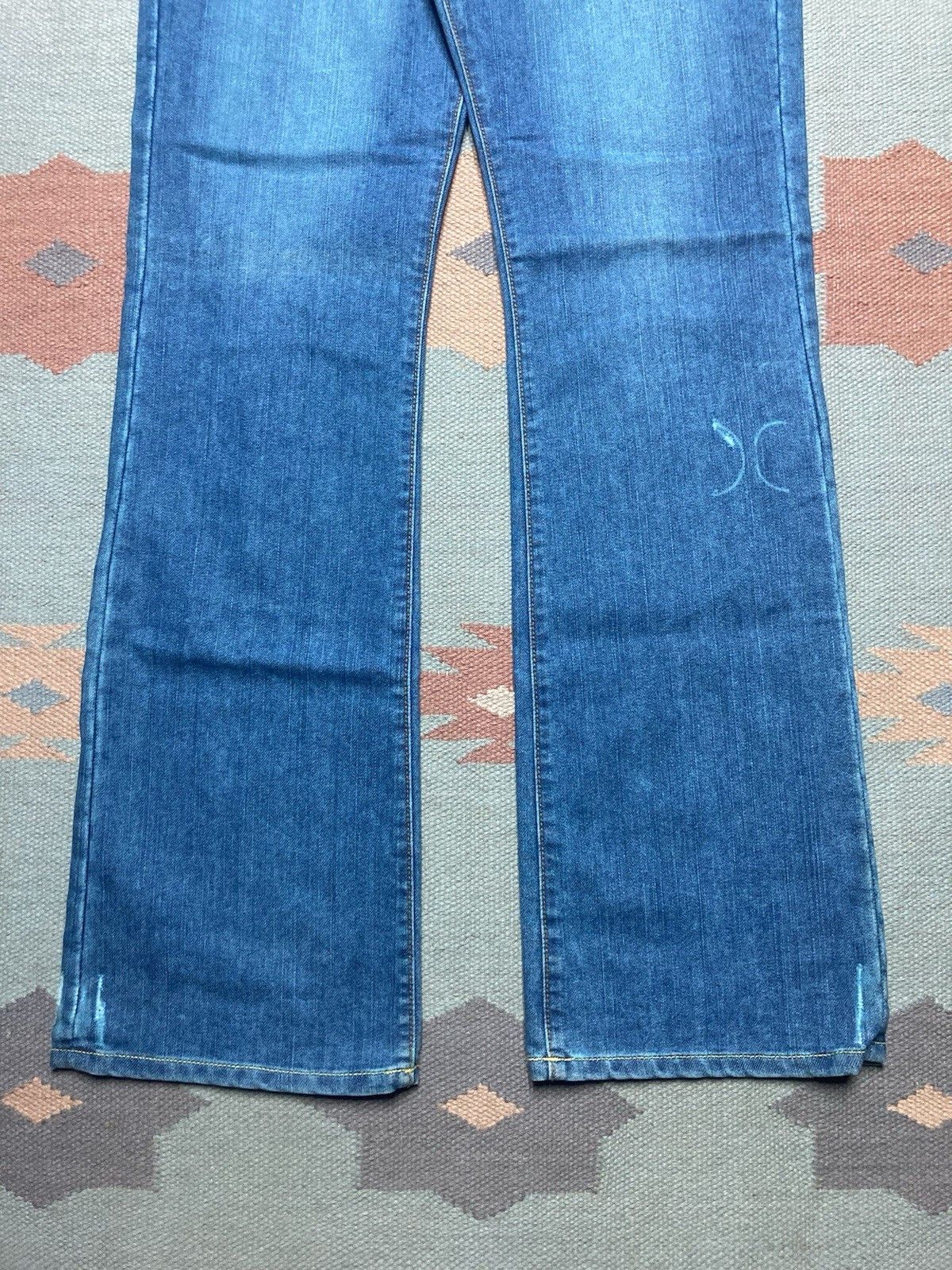 Vintage NEW Von Dutch denim jeans flare leg DEADSTOCK NWT 30x33 Size 30" / US 8 / IT 44 - 2 Thumbnail