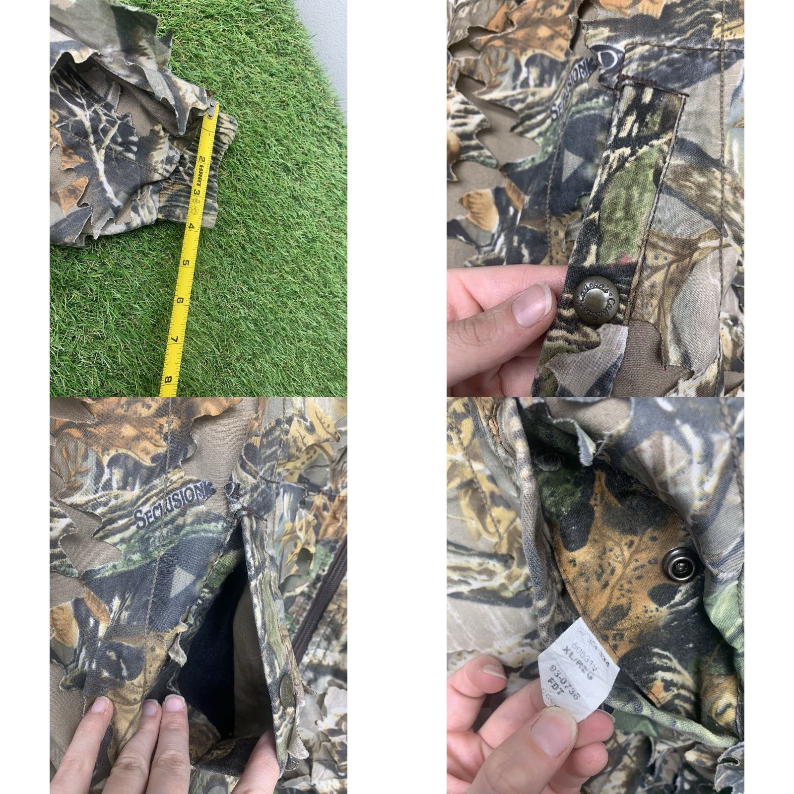 Vintage VINTAGE Cabela's Jacket Mens XL Brown Seclusion 3D Camouflage Insulated Quilted Hunting Bomber Jacket Casual Outdoor Size US XL / EU 56 / 4 - 8 Thumbnail