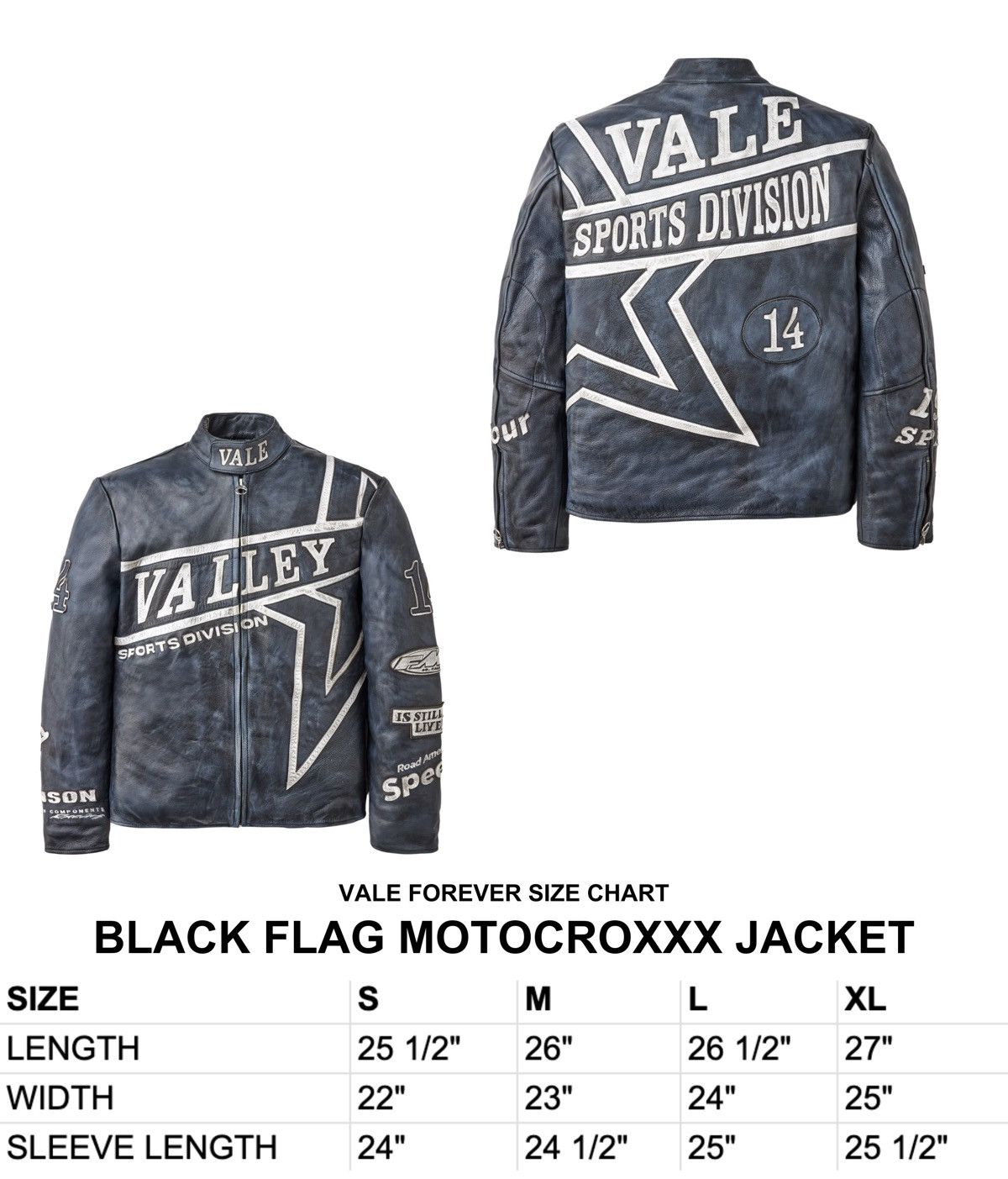 Vale Vale Forever MonoChrome Biker Jacket Size US S / EU 44-46 / 1 - 9 Thumbnail