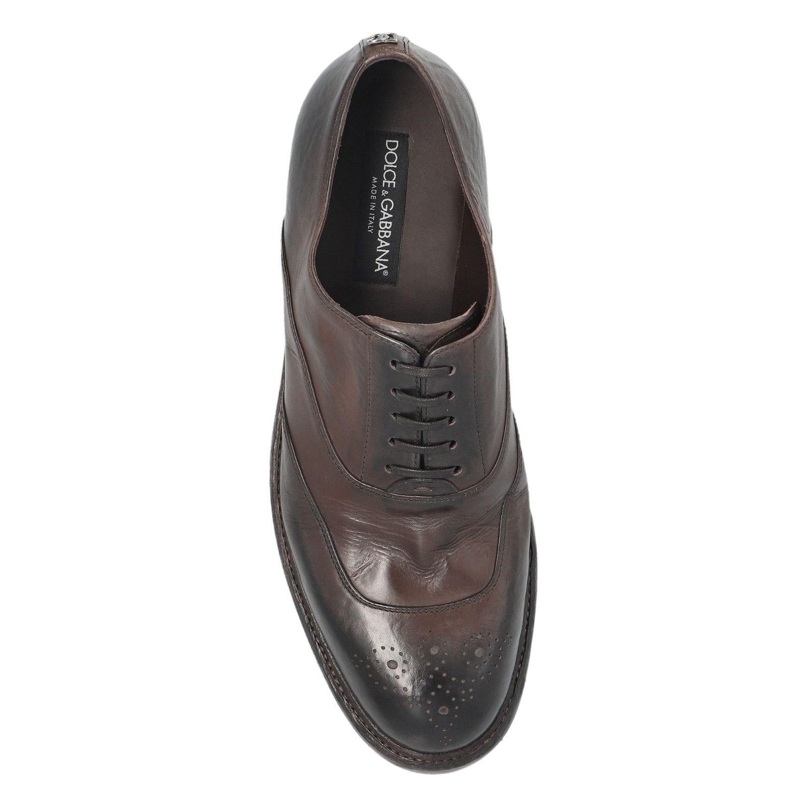 DOLCE&GABBANA Vintage Brown Leather Loafers New & Authentic