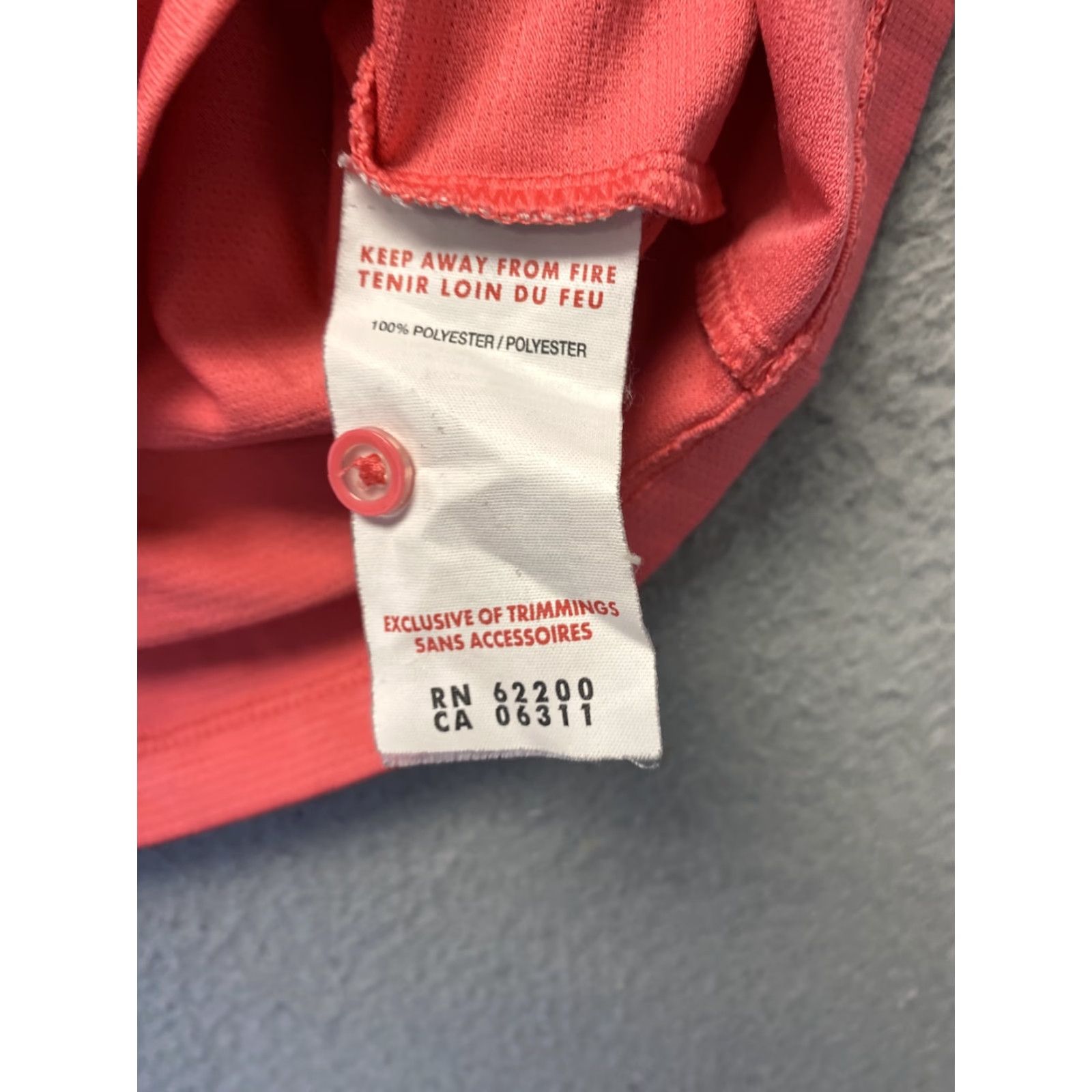 Puma PUMA Women Pullover Polo Shirt 1/4 Button Short Sleeve Logo Coral Size L 52-59 Regular Fit Casual Sleeve Size L / US 10 / IT 46 - 7 Thumbnail