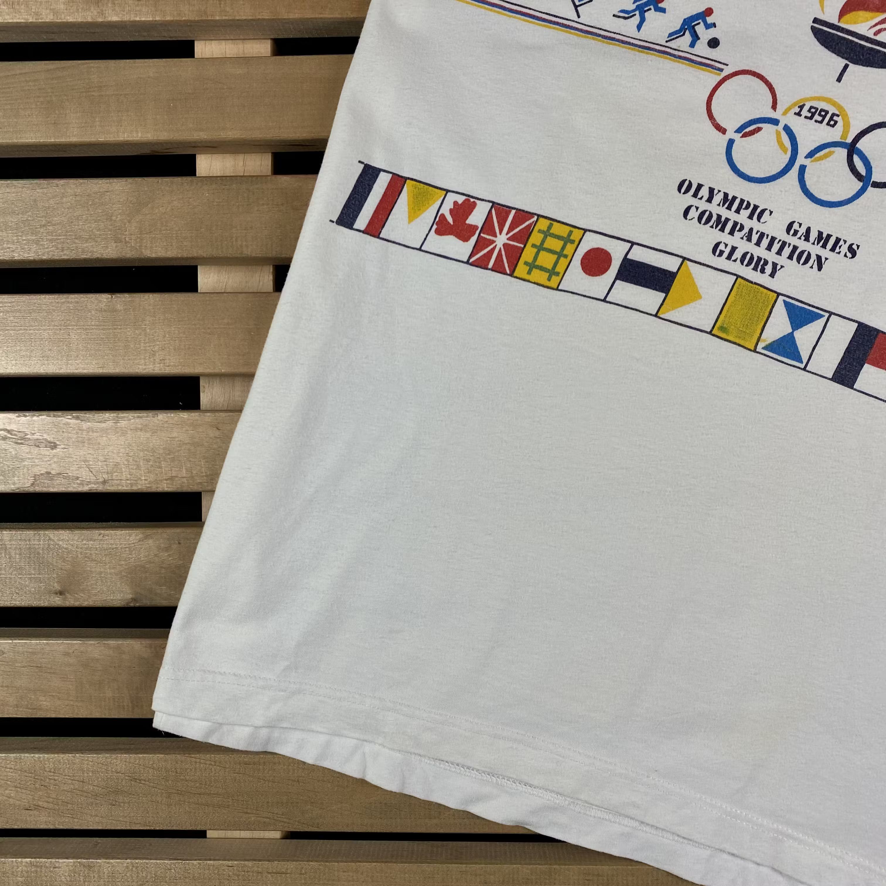 USA Olympics × Vintage Mens Vintage T Shirt Olympic Games 1996 Size M Size US M / EU 48-50 / 2 - 3 Thumbnail