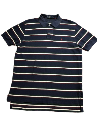 Polo Ralph Lauren Vintage Polo Ralph Lauren Classic Fit Striped Polo Size L Size US L / EU 52-54 / 3 - 1 Thumbnail