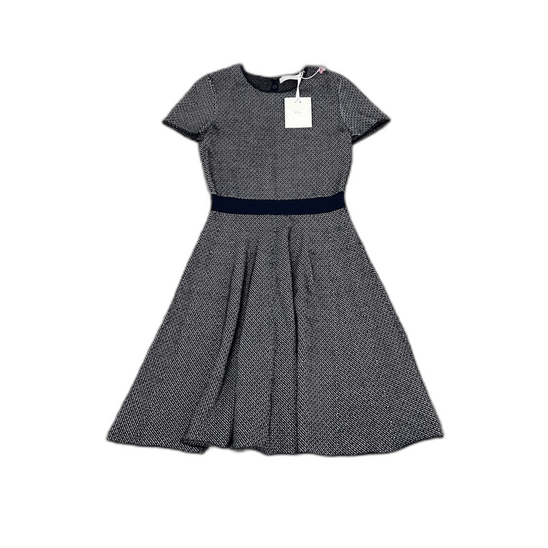 Dior Dior Knitted Dress with Flared Skirt-2506 Size M / US 6-8 / IT 42-44 - 1 Thumbnail