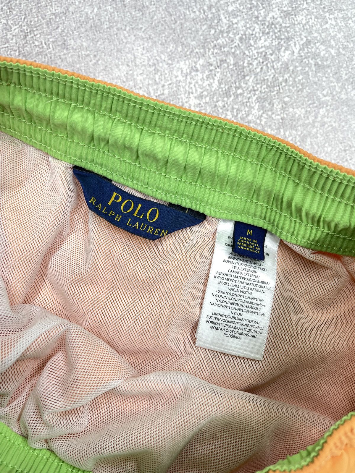 Polo Ralph Lauren Mens Polo Ralph Lauren Nylon Shorts Orange Y2K Size US 32 / EU 48 - 7 Thumbnail